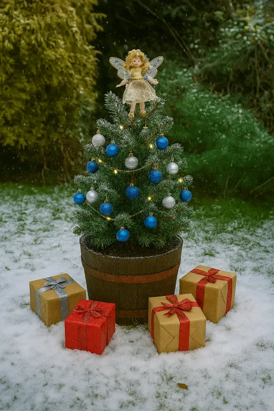 42cm Christmas tree tubs Natural Finish Oak Tubs Half-Barrels - Oak Tubs /  Barrel Planters - Small Oak Tubs Half-barrel Planters • The Barrel Makers