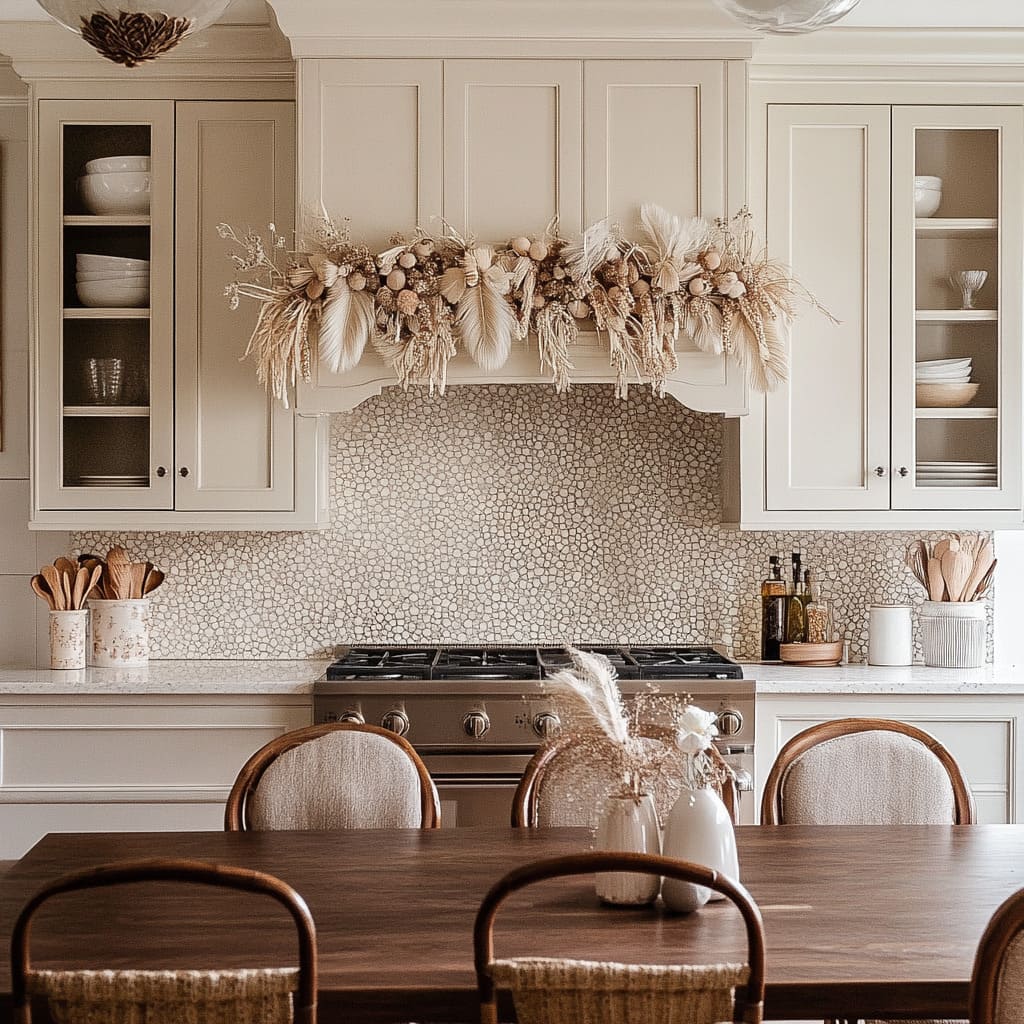 45 Christmas Decorating Ideas for Above Kitchen Cupboards