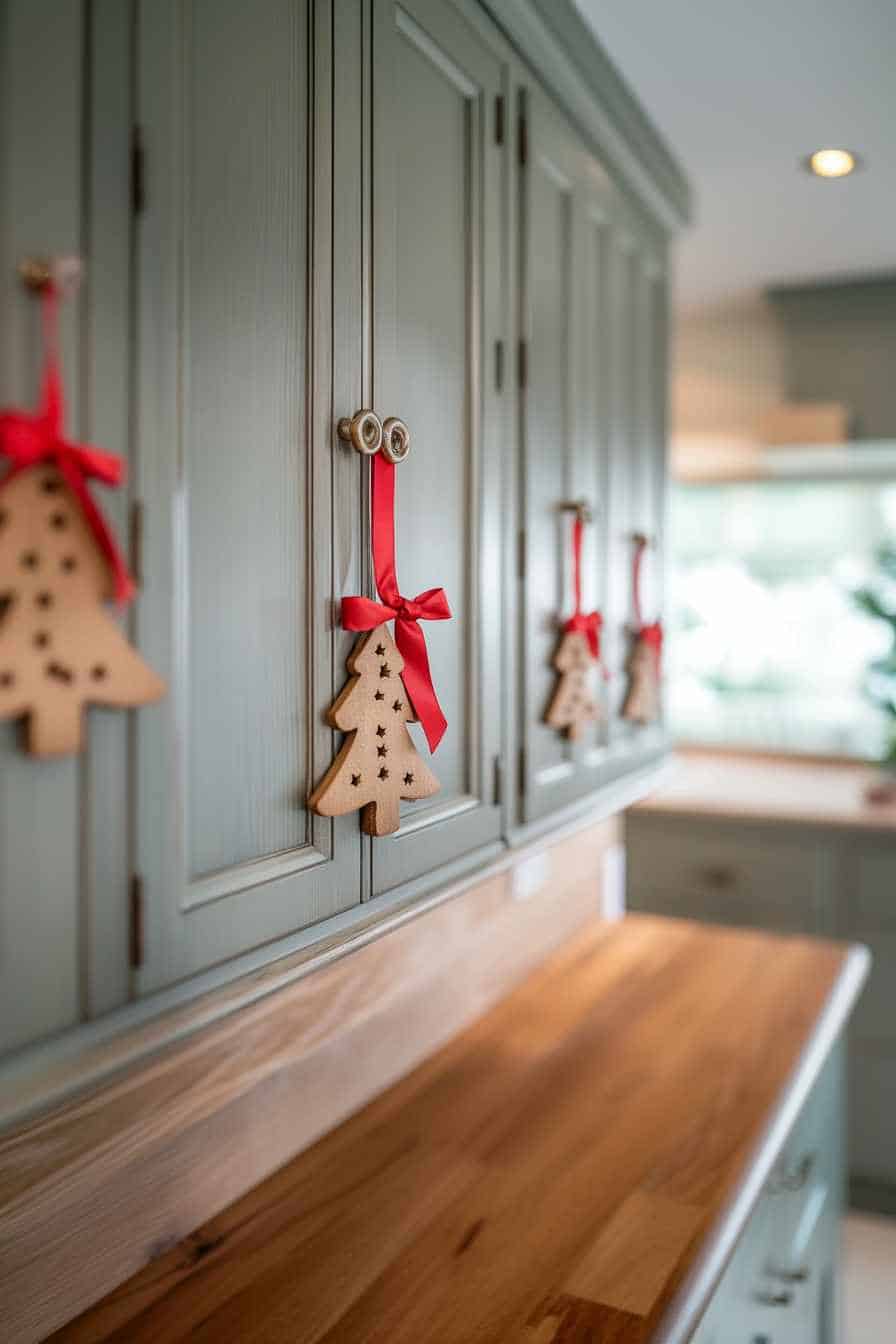 47 Ways To Decorate Kitchen Cabinets for a Festive Christmas