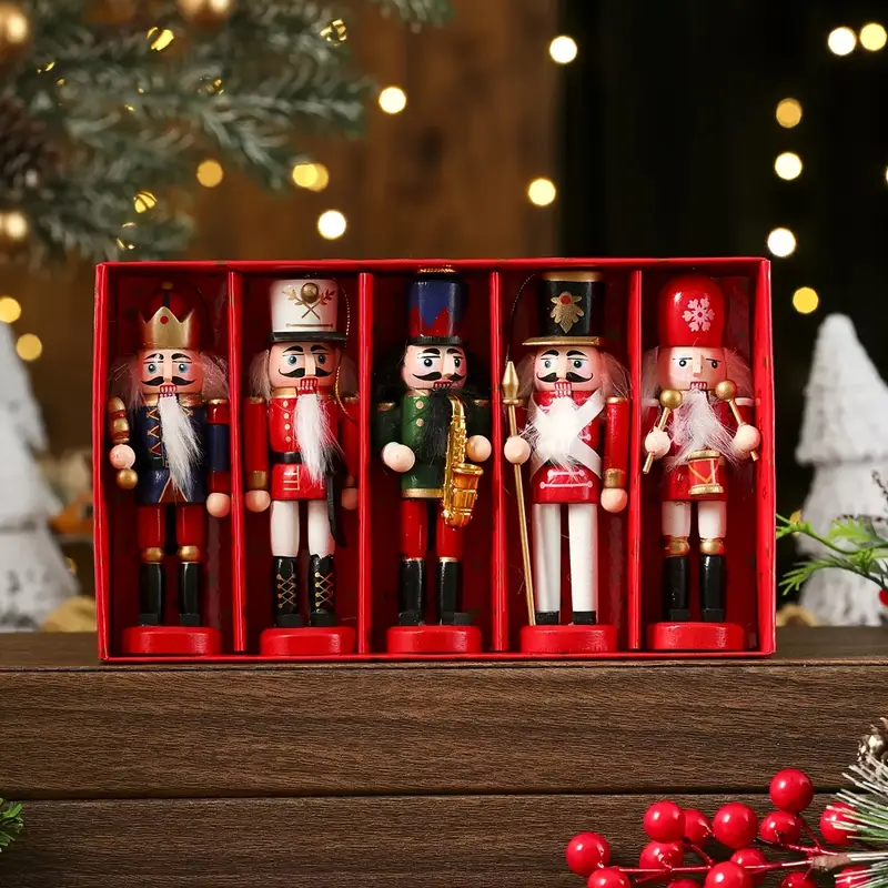 5pcs set 12 5cm nutcracker ornaments christmas tree - Temu Oman