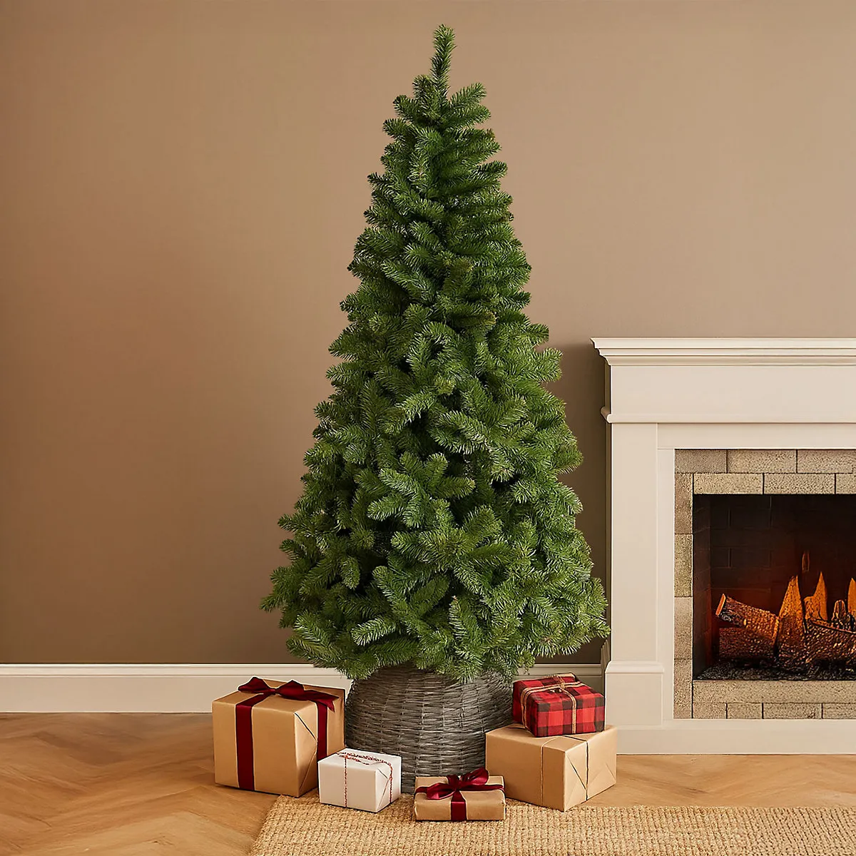 7ft Neo Scandinavian Tips Spruce Fir Tree Artificial Christmas Tree Xmas Green