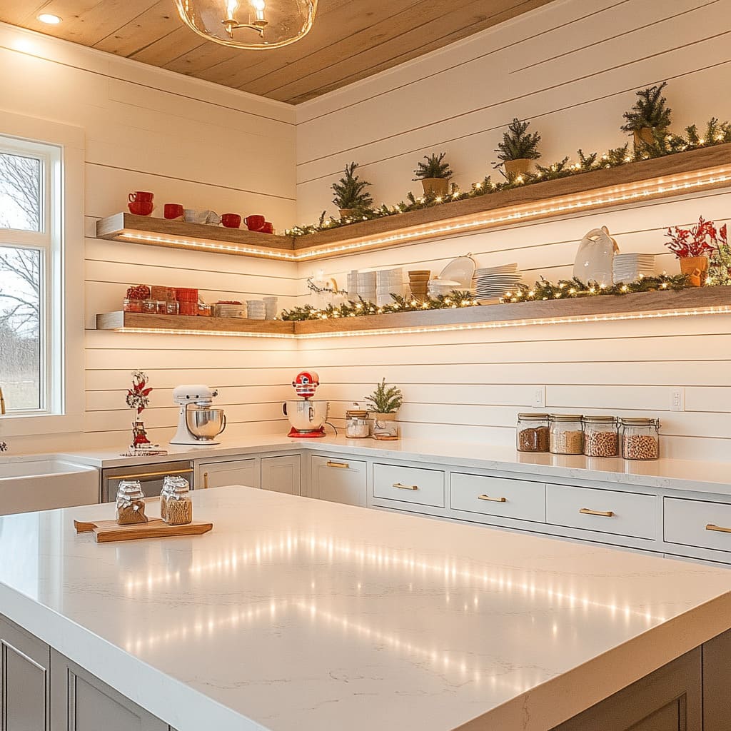 A Cozy Christmas Kitchen: 50 Easy Decor Ideas for American Kitchens | Fancy House Design