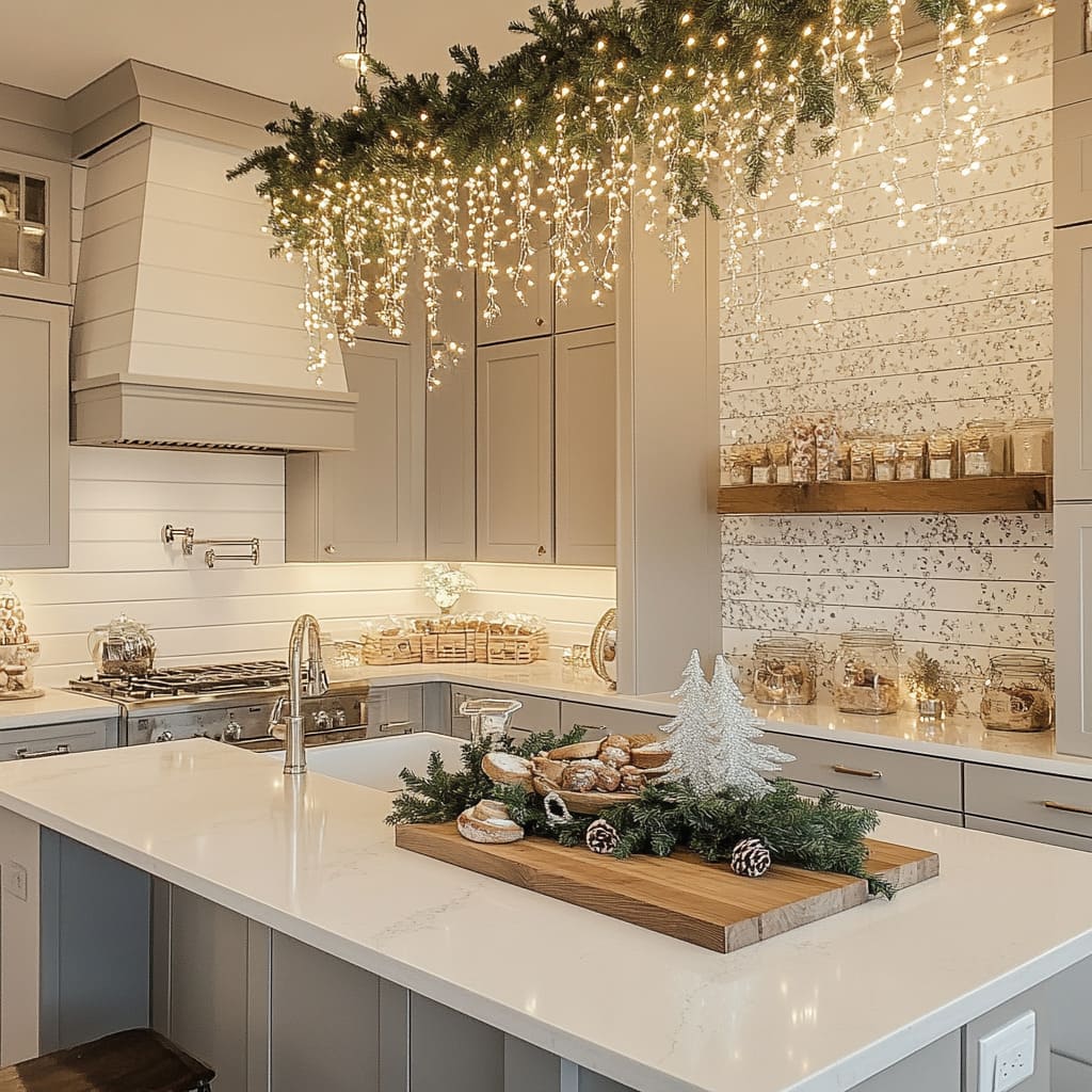 A Cozy Christmas Kitchen: 50 Easy Decor Ideas for American Kitchens | Fancy House Design