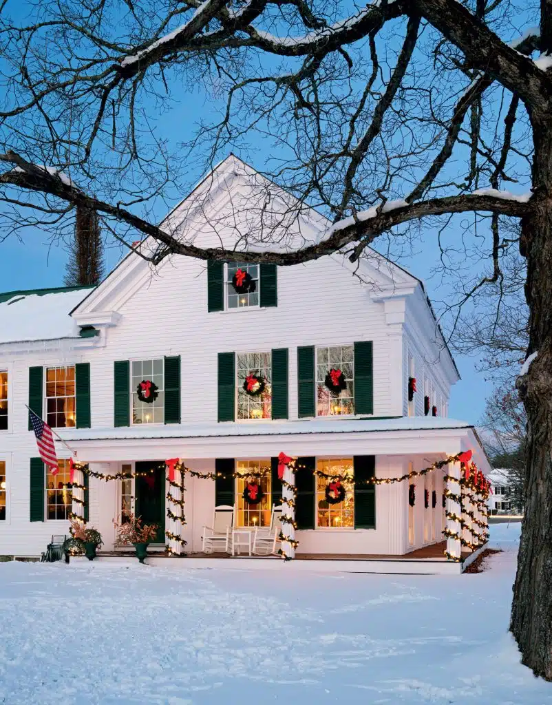 A Historic Greek Revival in Maine Decks the Halls With Cozy Christmas Charm