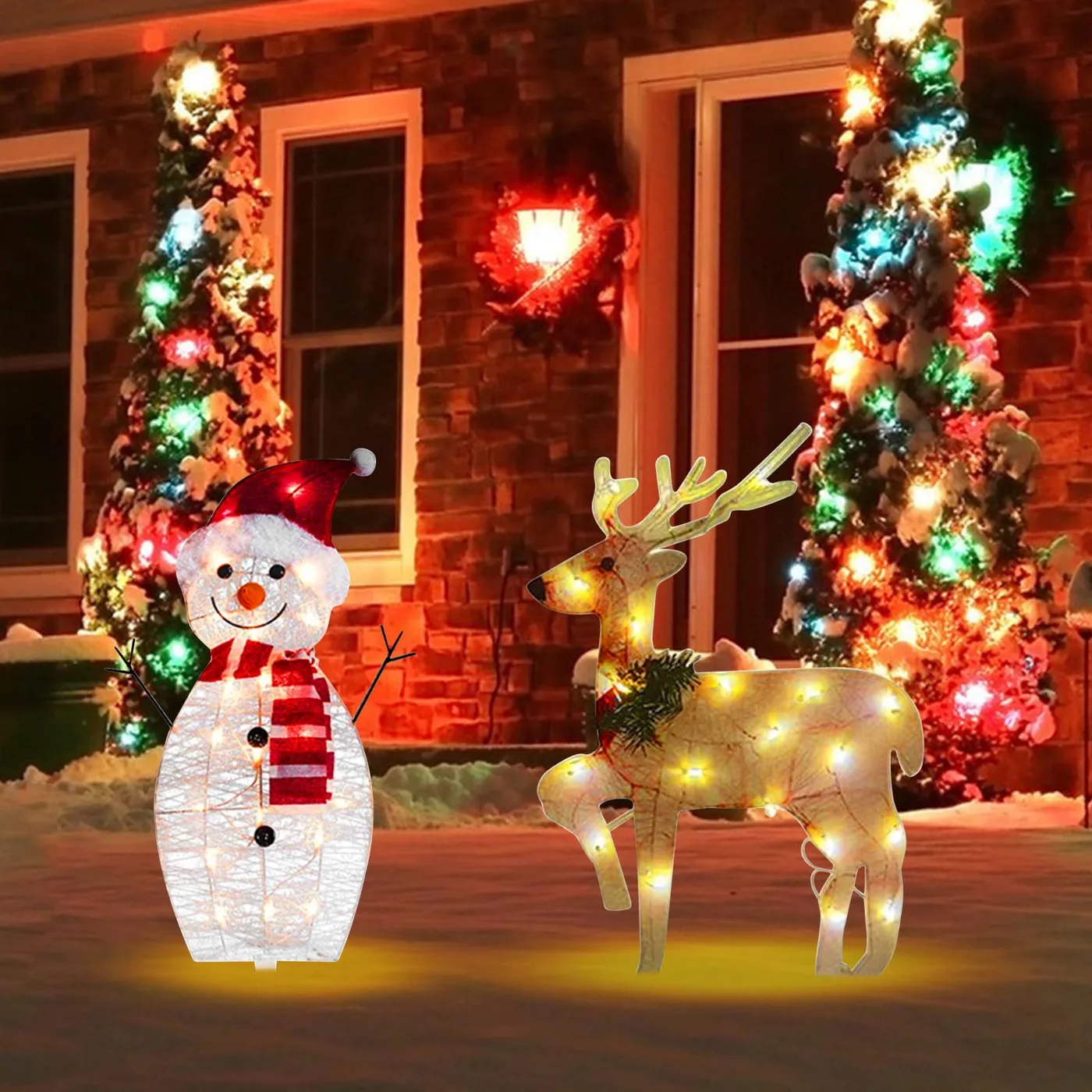 ABPWLY Christmas Decoration Light, Snowman Christmas Lights Garden Ambiance Decor  Light, Plug in Ground, for Indoor, Outdoor, Home Christmas Garden Decor -  Walmart.com