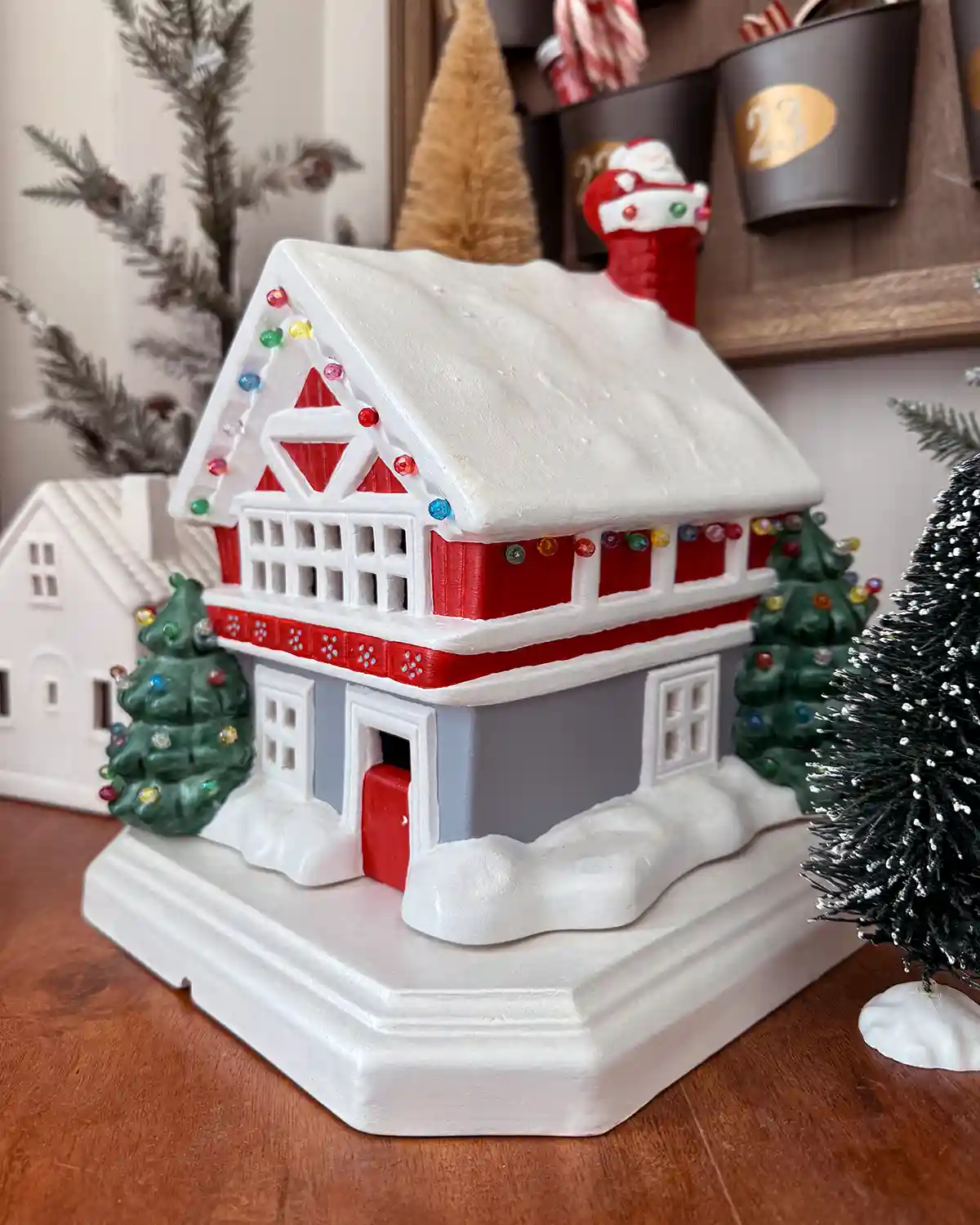Adding Nostalgia With A Ceramic Christmas House