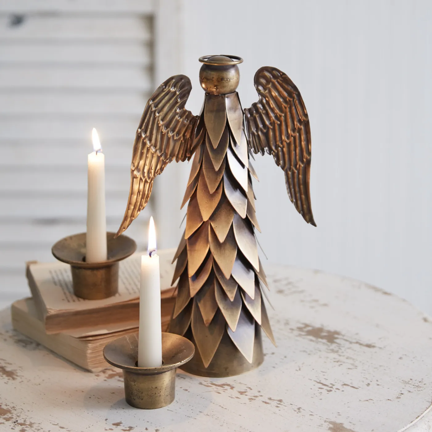 Antique Brass Angel Tree | Farmhouse Décor