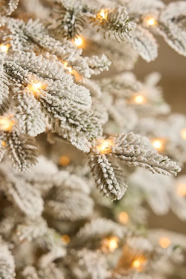 Artificial Flocked Pre-Lit Alpine Fir | Terrain