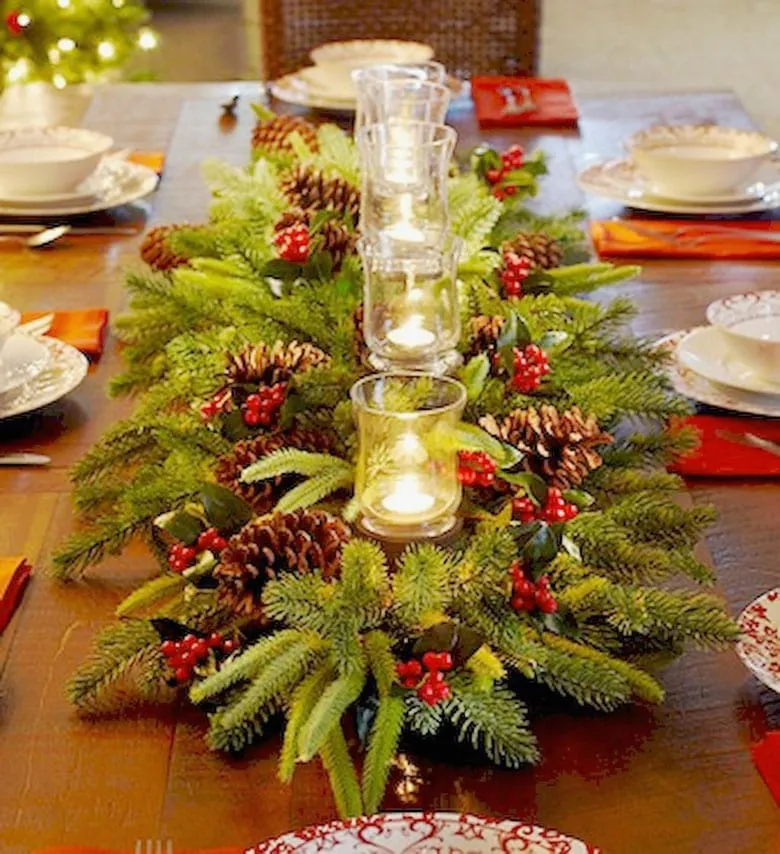 Beautiful Easy DIY Christmas Table Decorations - A Piece Of Rainbow