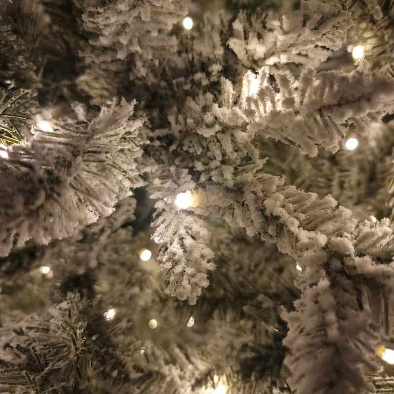 Best Flocked Christmas Tree Ever!!! - Sweet Valley Acres