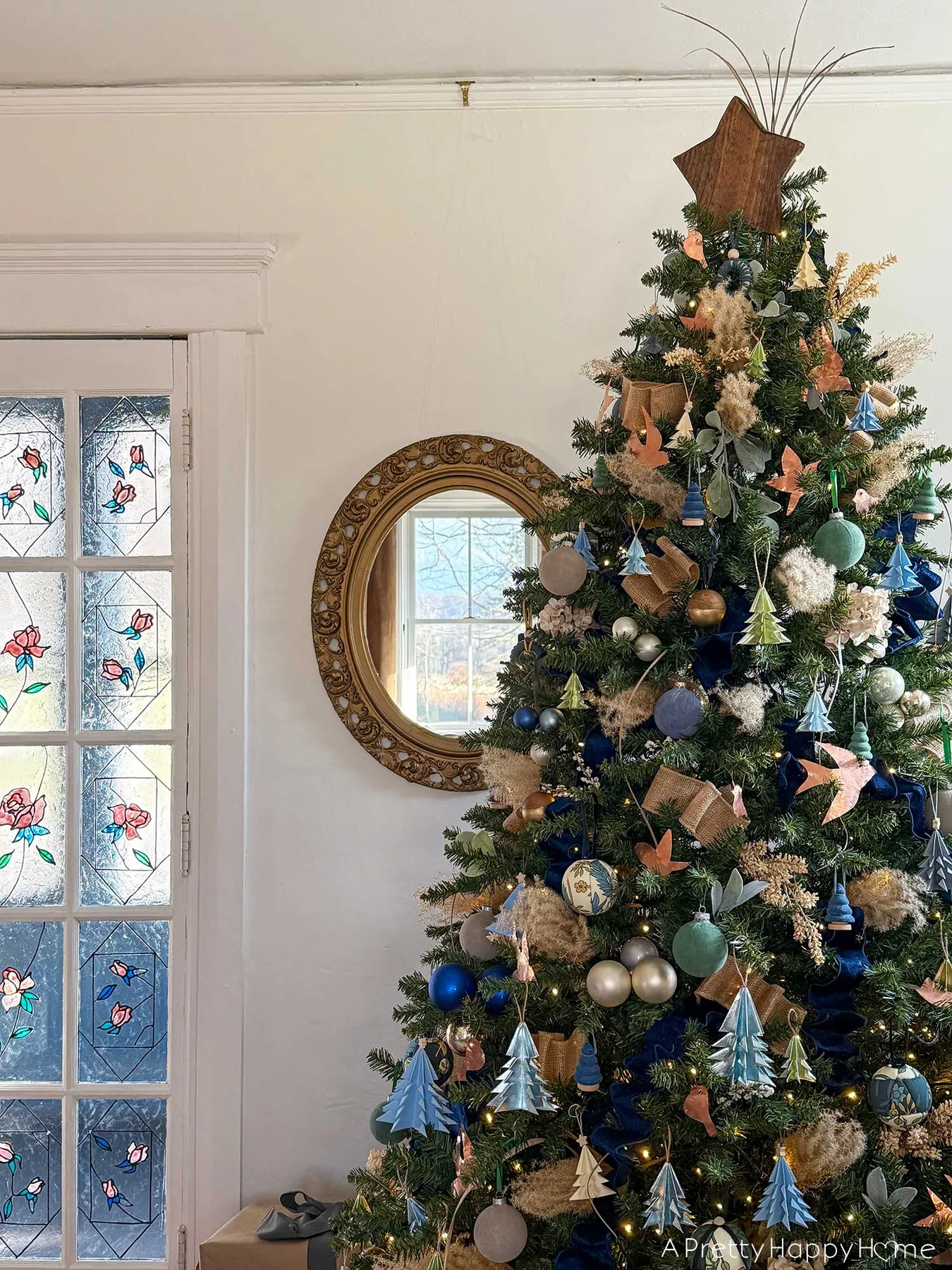 Blue and Metallic Christmas Tree – A Pretty Happy Home