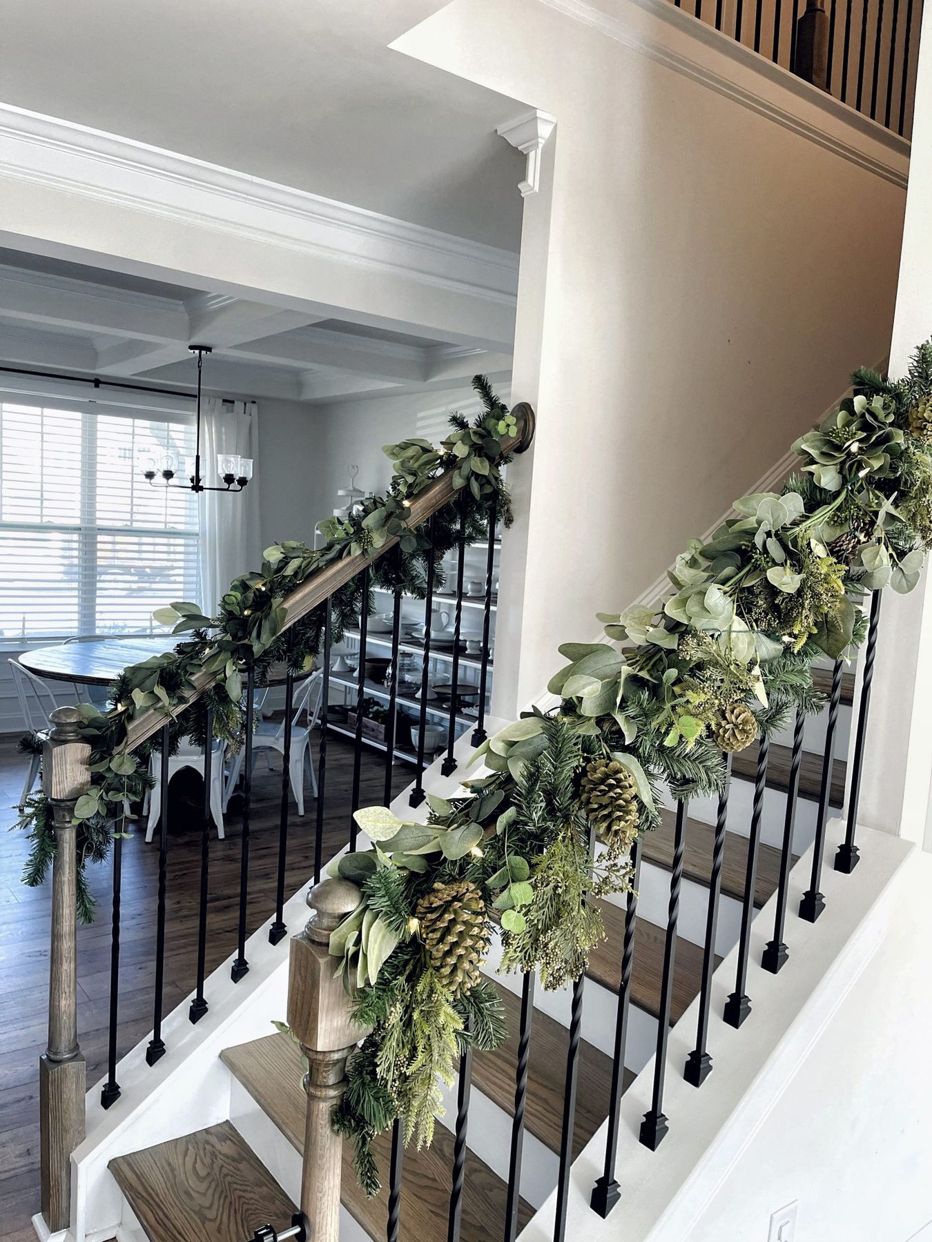 Budget Friendly Christmas Garland- Links and How To – At Home With Natalie