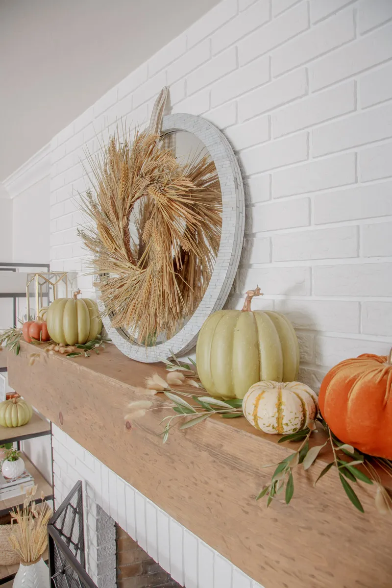 Budget Friendly Fall Decor for Mantel - 1111 Light Lane