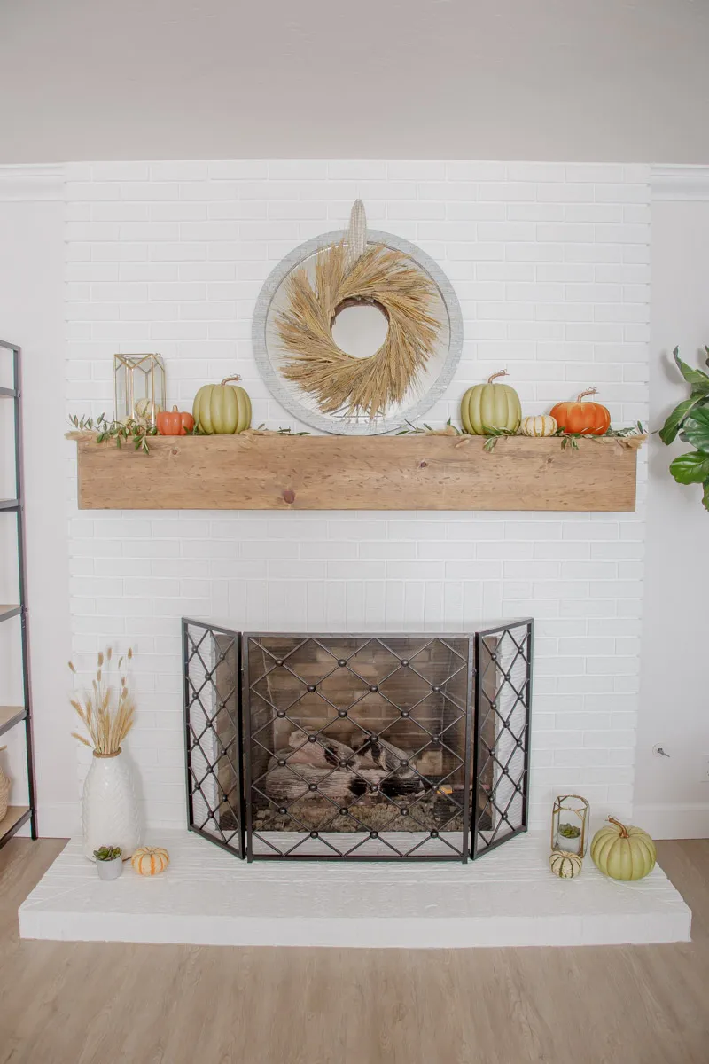 Budget Friendly Fall Decor for Mantel - 1111 Light Lane