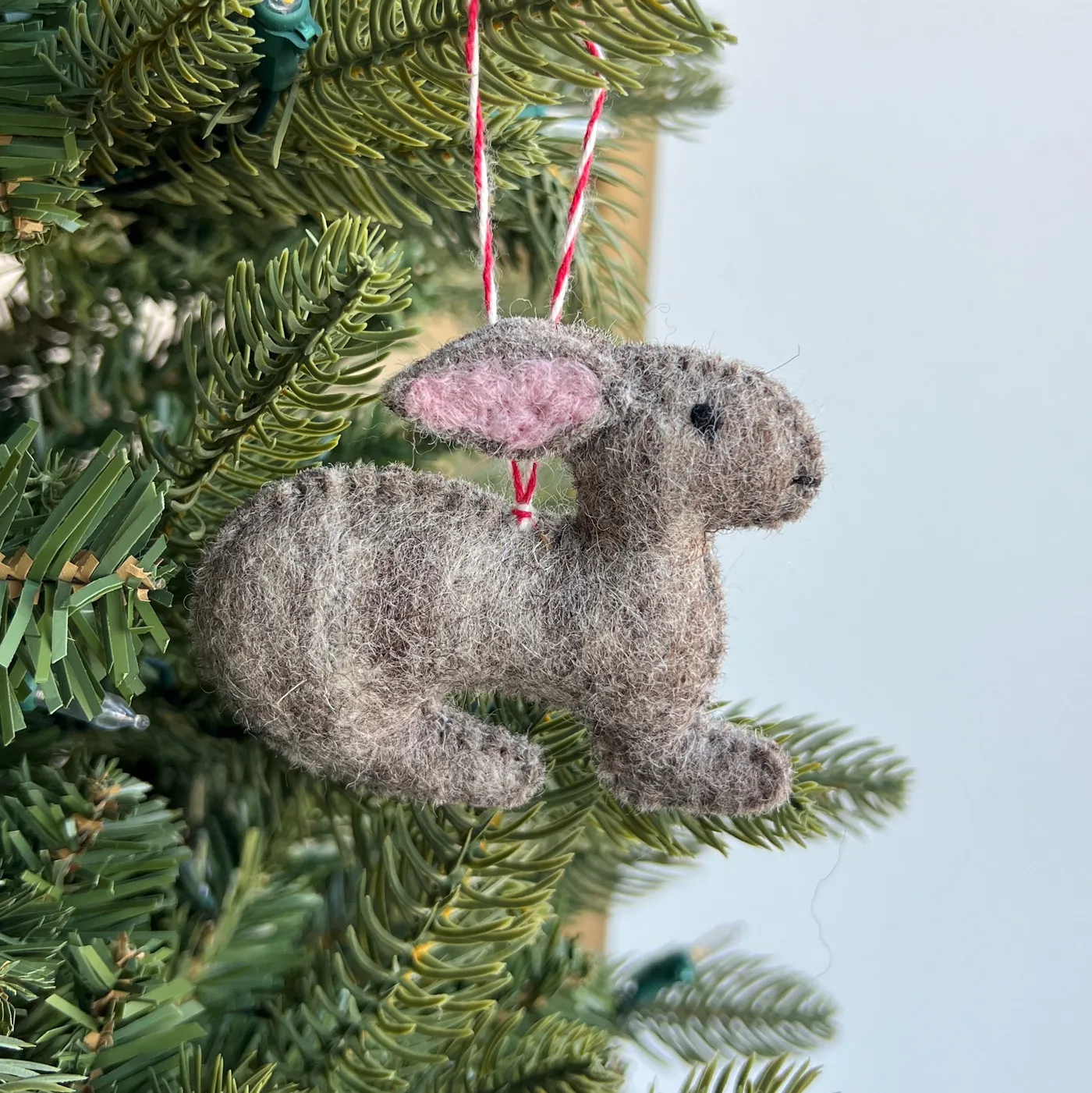 Bunny Rabbit Christmas Ornament | Handmade Felt Gifts That Give Back |  Ornaments 4 Orphans®