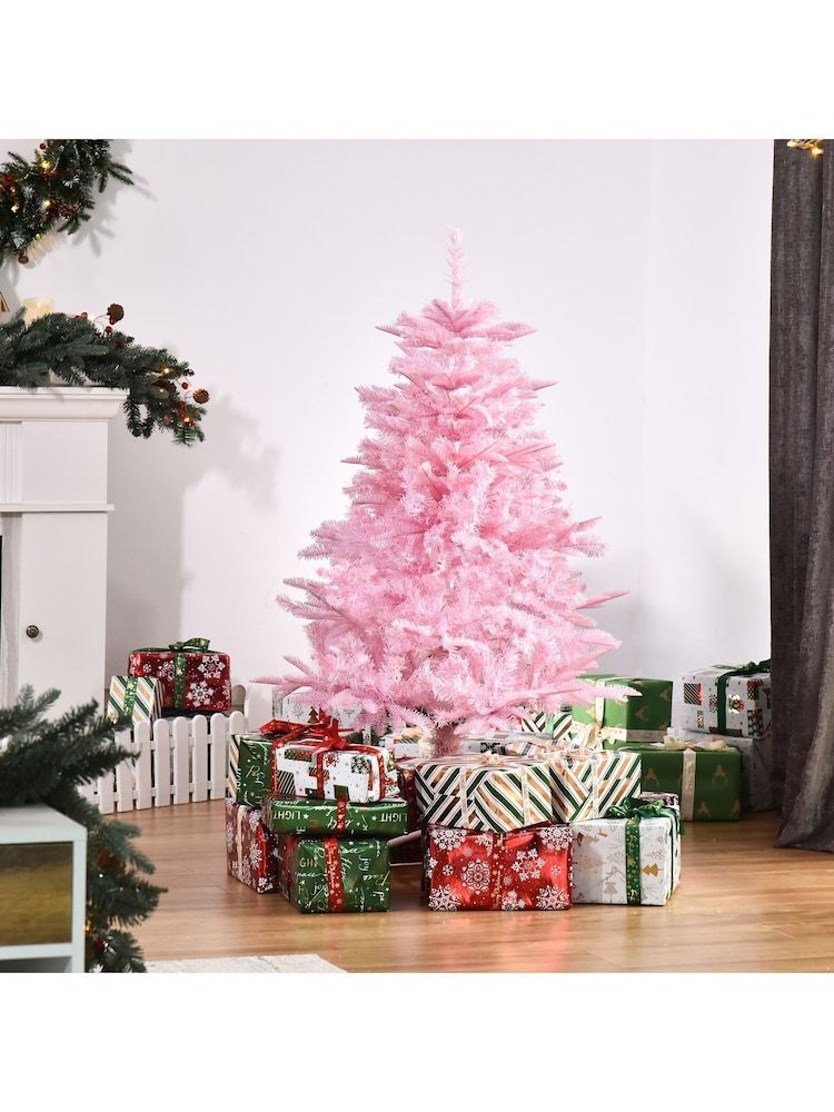 Buy Homcom Pink 4Ft Popup Artificial Christmas Tree With Automatic Open  Design from the Next UK online shop