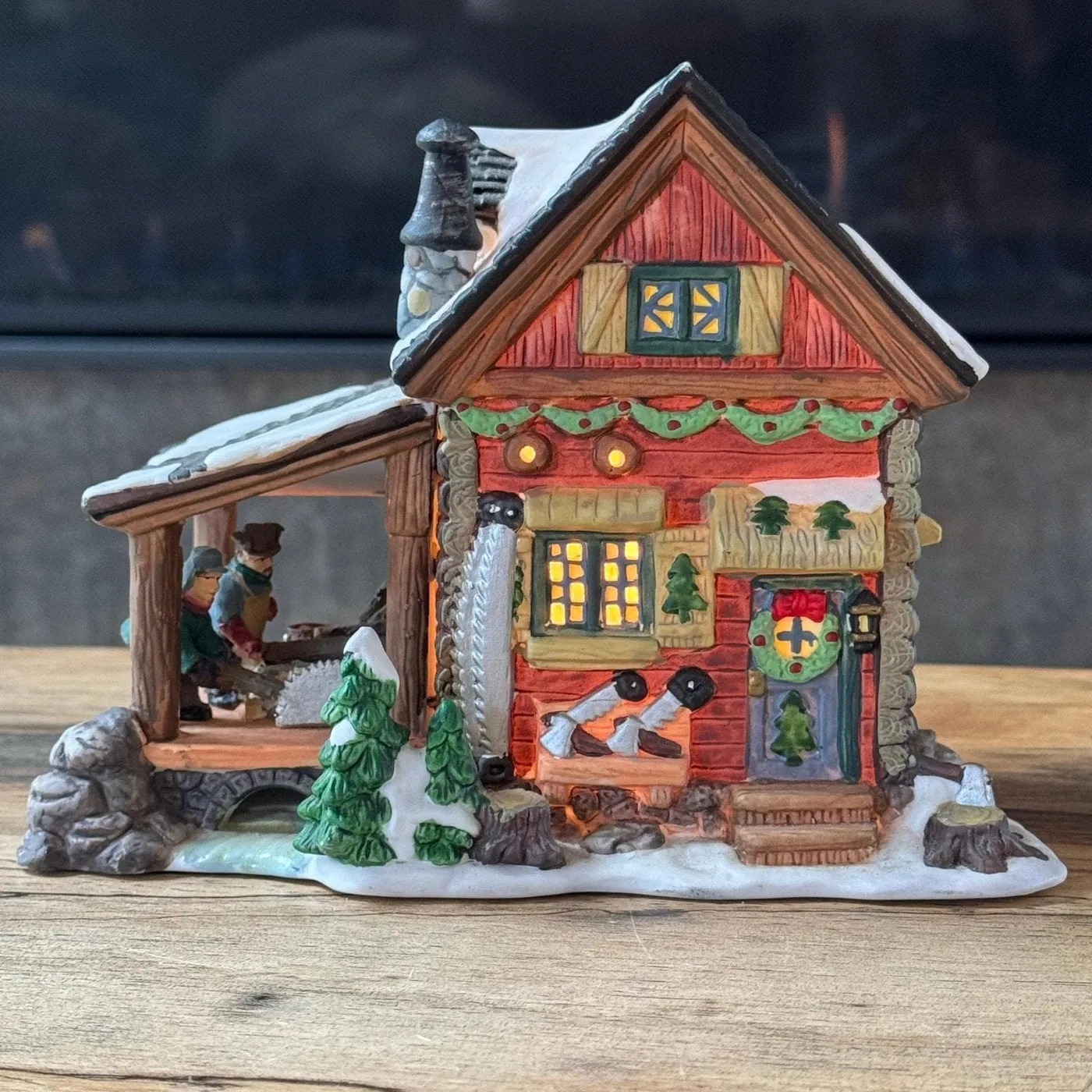 Ceramic Christmas Village Full Set White Ceramic Christmas Village Houses, Christmas  Village Sets, LED Lighted Christmas