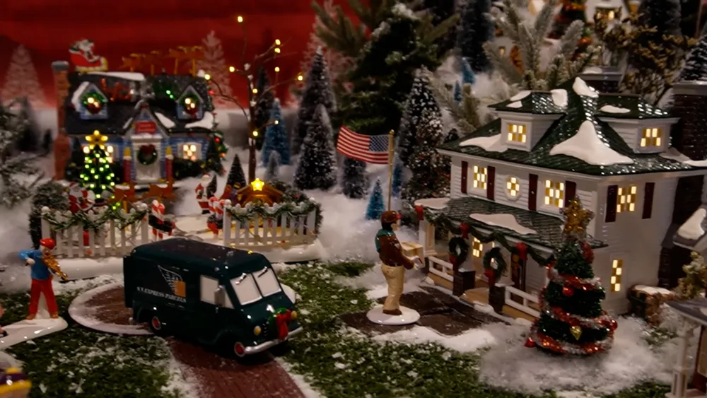 Charming snow village becomes a beloved tradition for a Kingwood family -  ABC7 Los Angeles