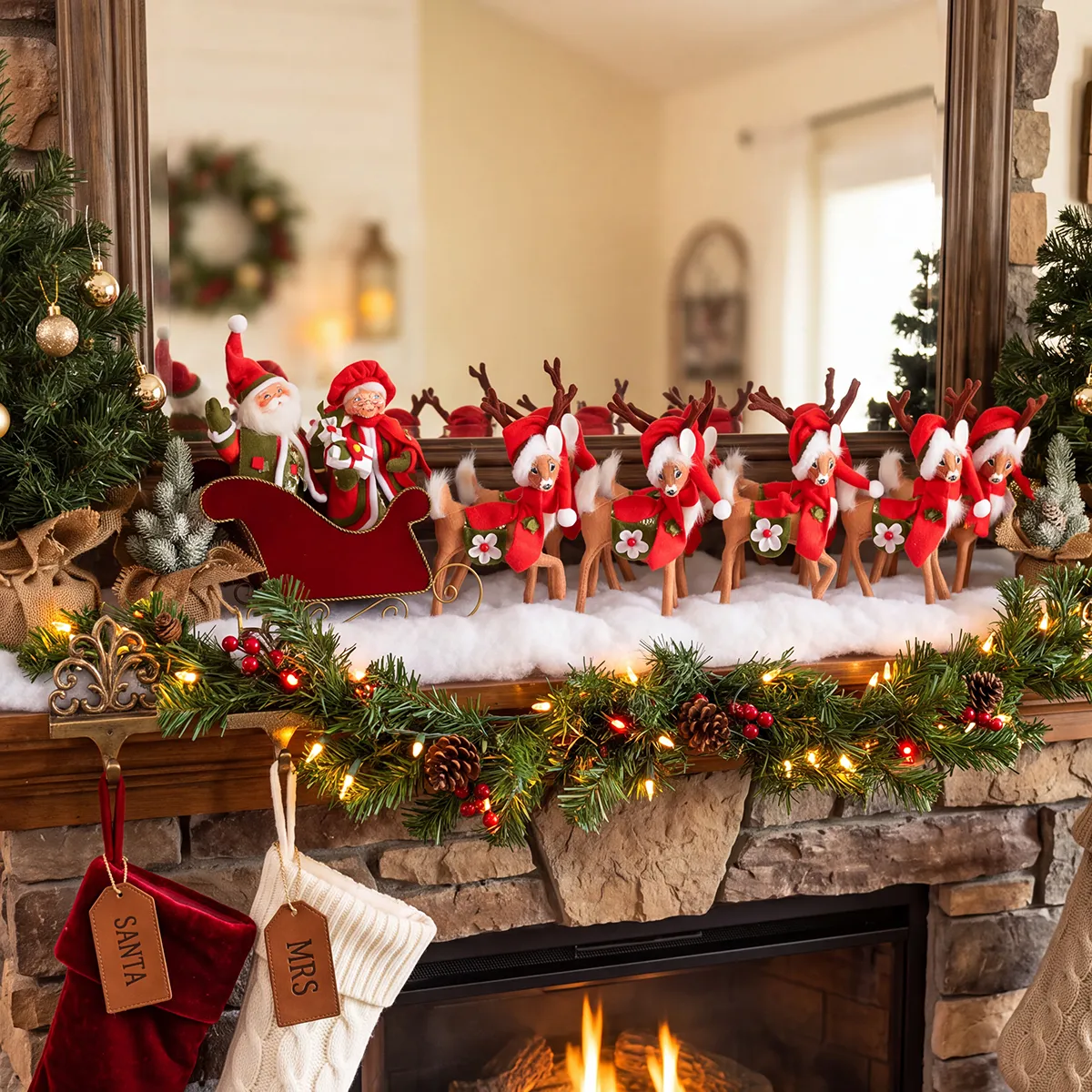Christmas Fireplace Our Generation Holiday Set The Most Beautiful Christmas  Homes From Our Archives Homes And