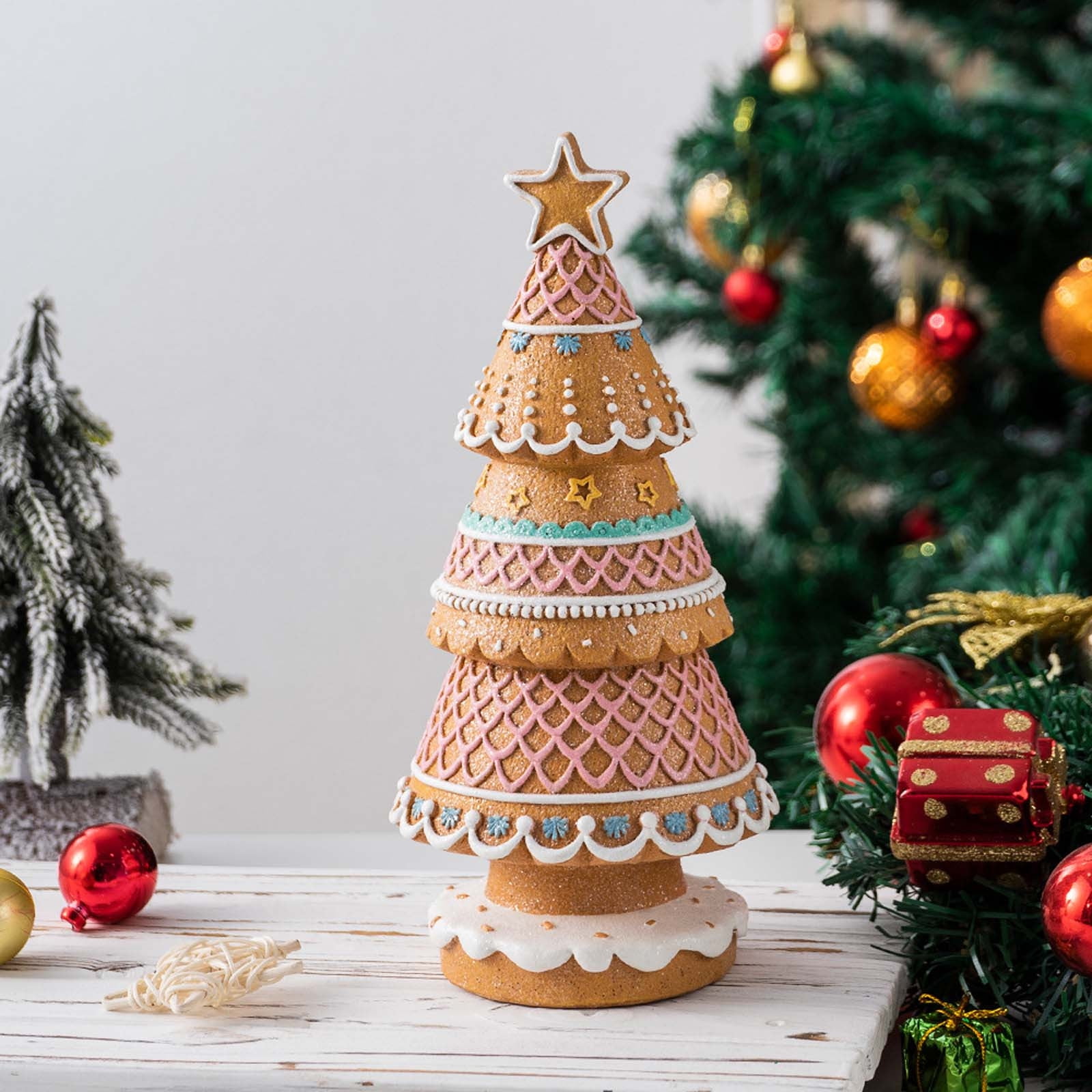 Christmas Gingerbread Christmas Tree Ornaments Home Decor Christmas Desktop  Living Room Christmas Decorations - Walmart.ca