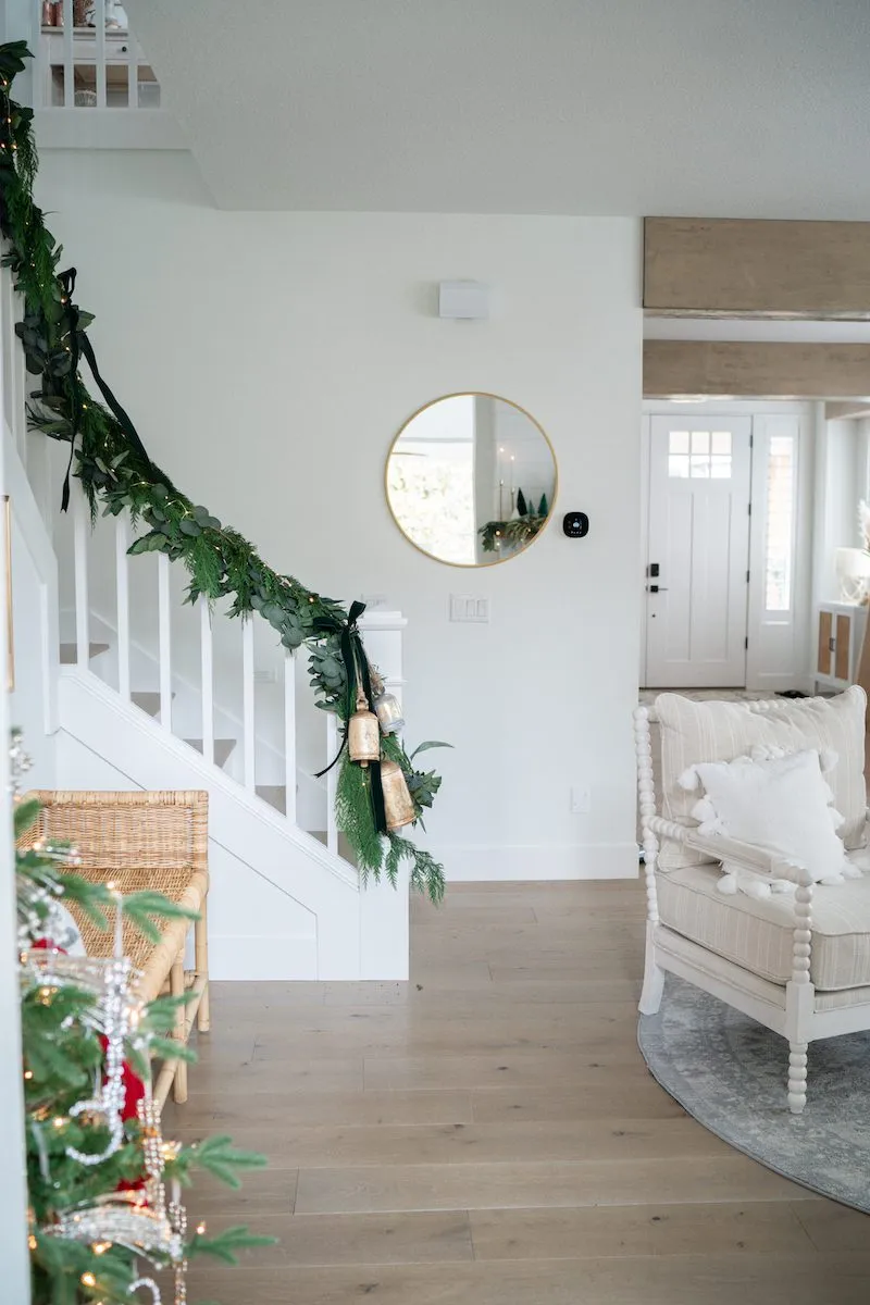 Christmas Staircase Decor Ideas - The House of Hood Blog