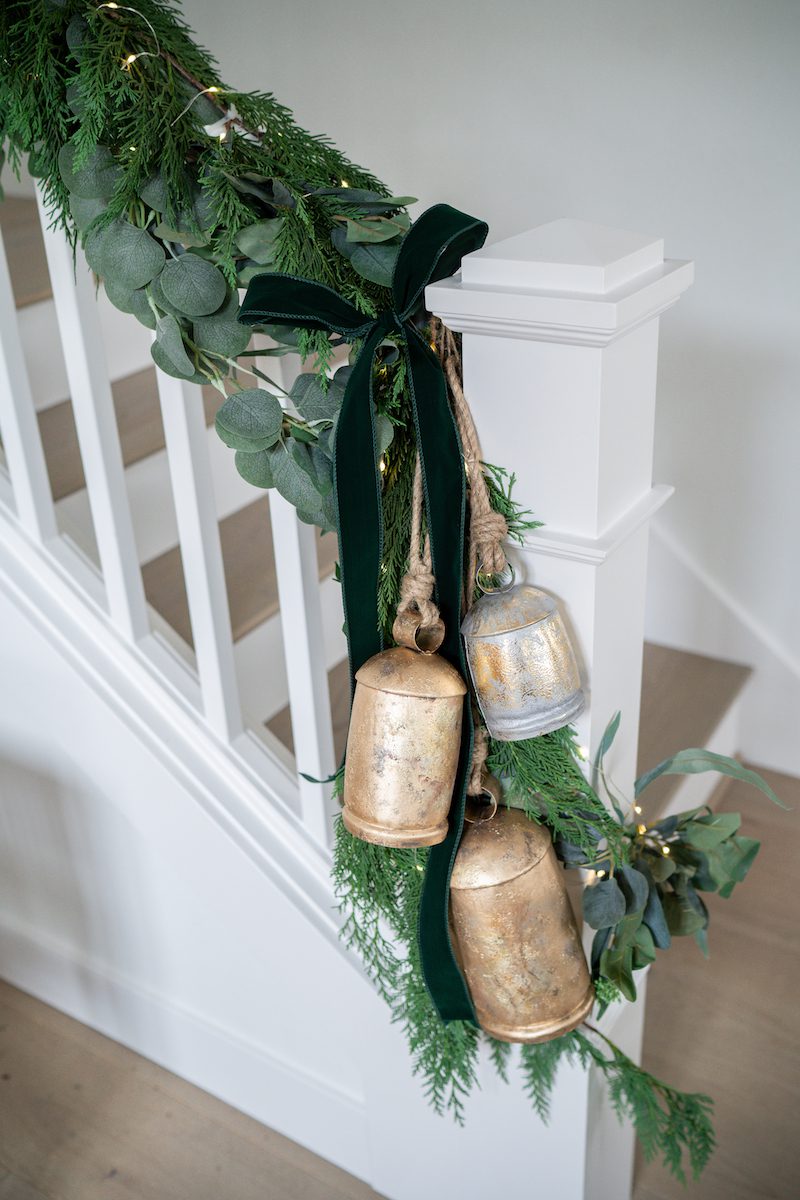 Christmas Staircase Decor Ideas - The House of Hood Blog