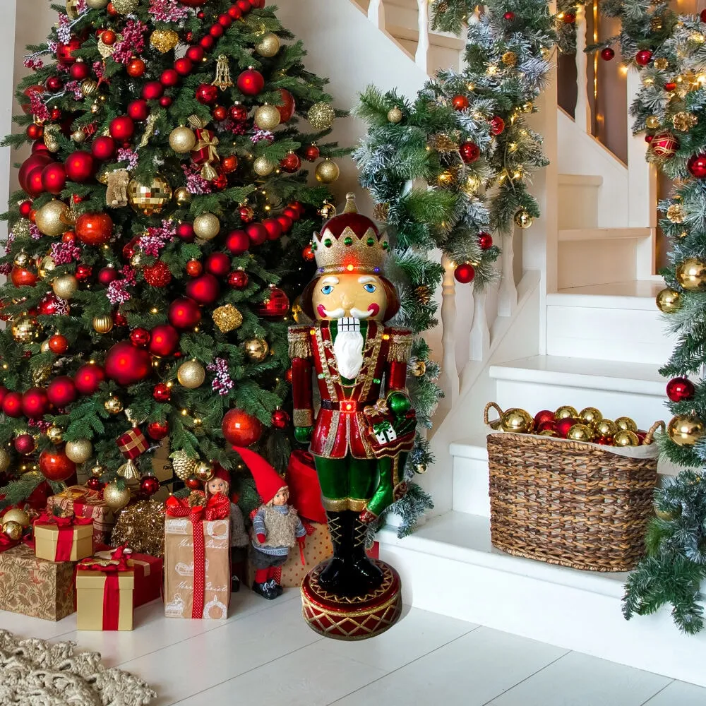 Christmas Time 22-in Lighted Musical Metallic Finish Nutcracker Christmas  Decor CT-RS022NC3-RD at Lowes.com