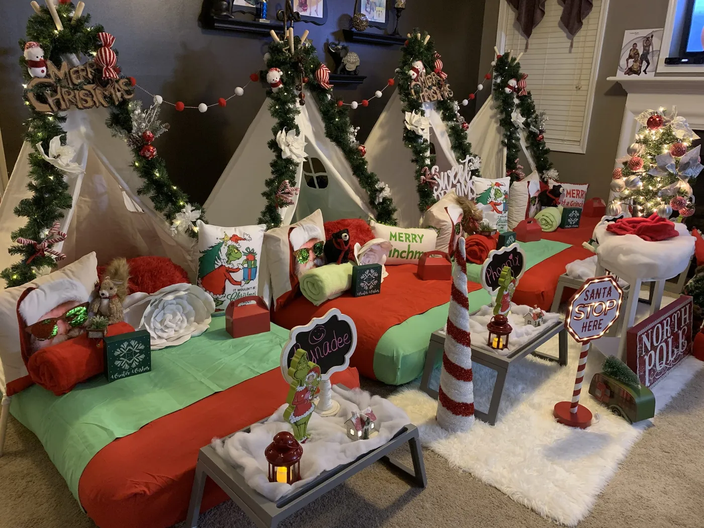 Christmas Winter Wonderland featuring the Grinch – Sweet Dreams Glamping