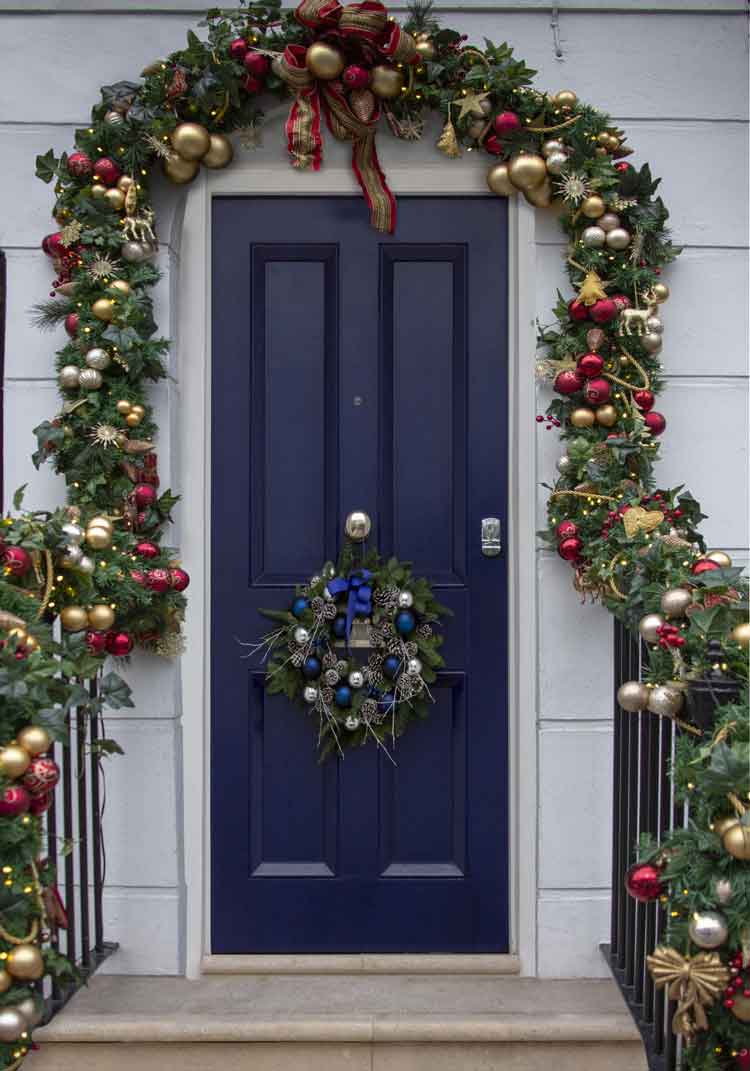 Christmas Wreath Hanger For Front Door Christmas Wreaths Outdoor Wreath Holder Outdoor Wreaths Front Door Stainlesssteel