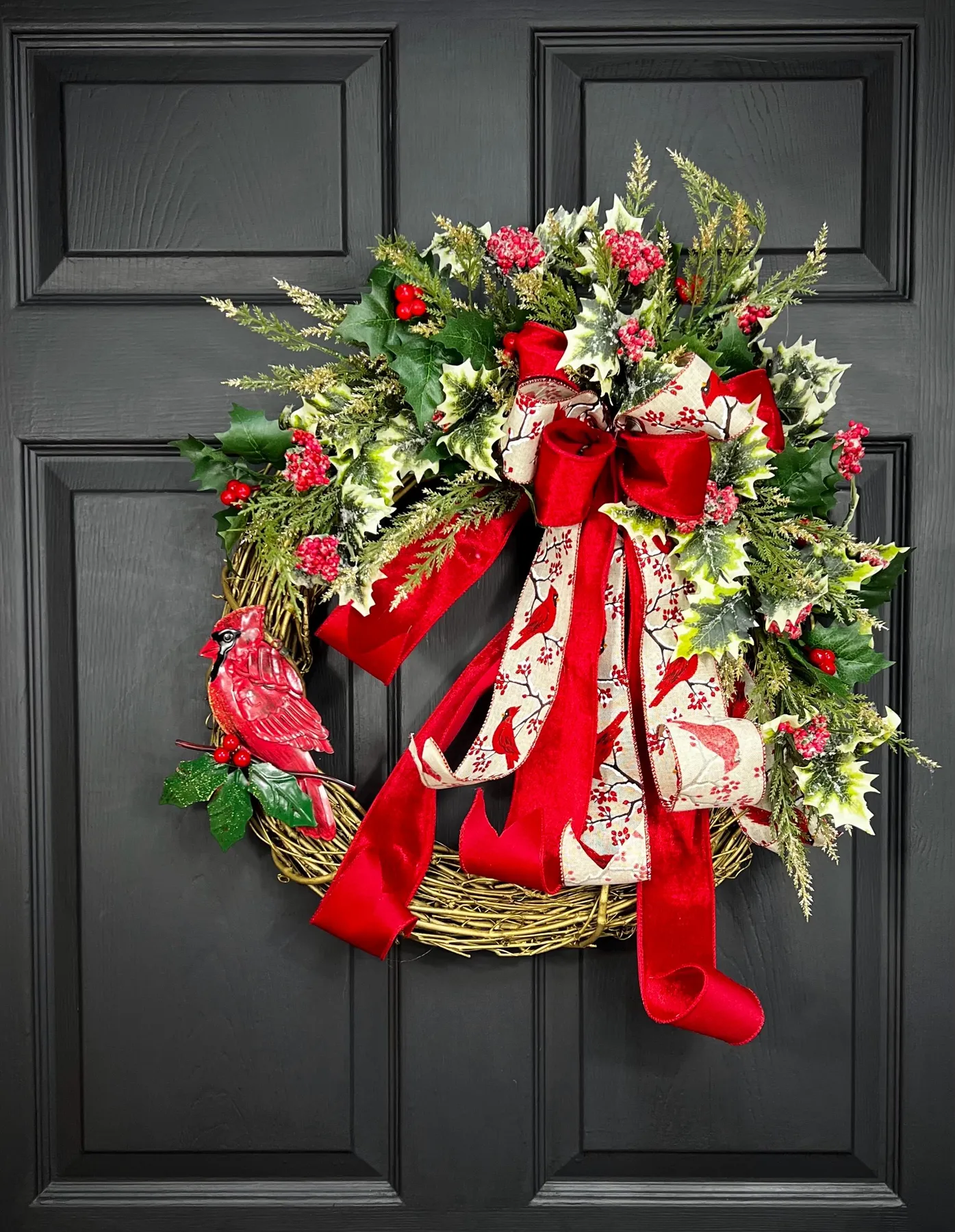 Christmas Wreath Holiday Front Door garland