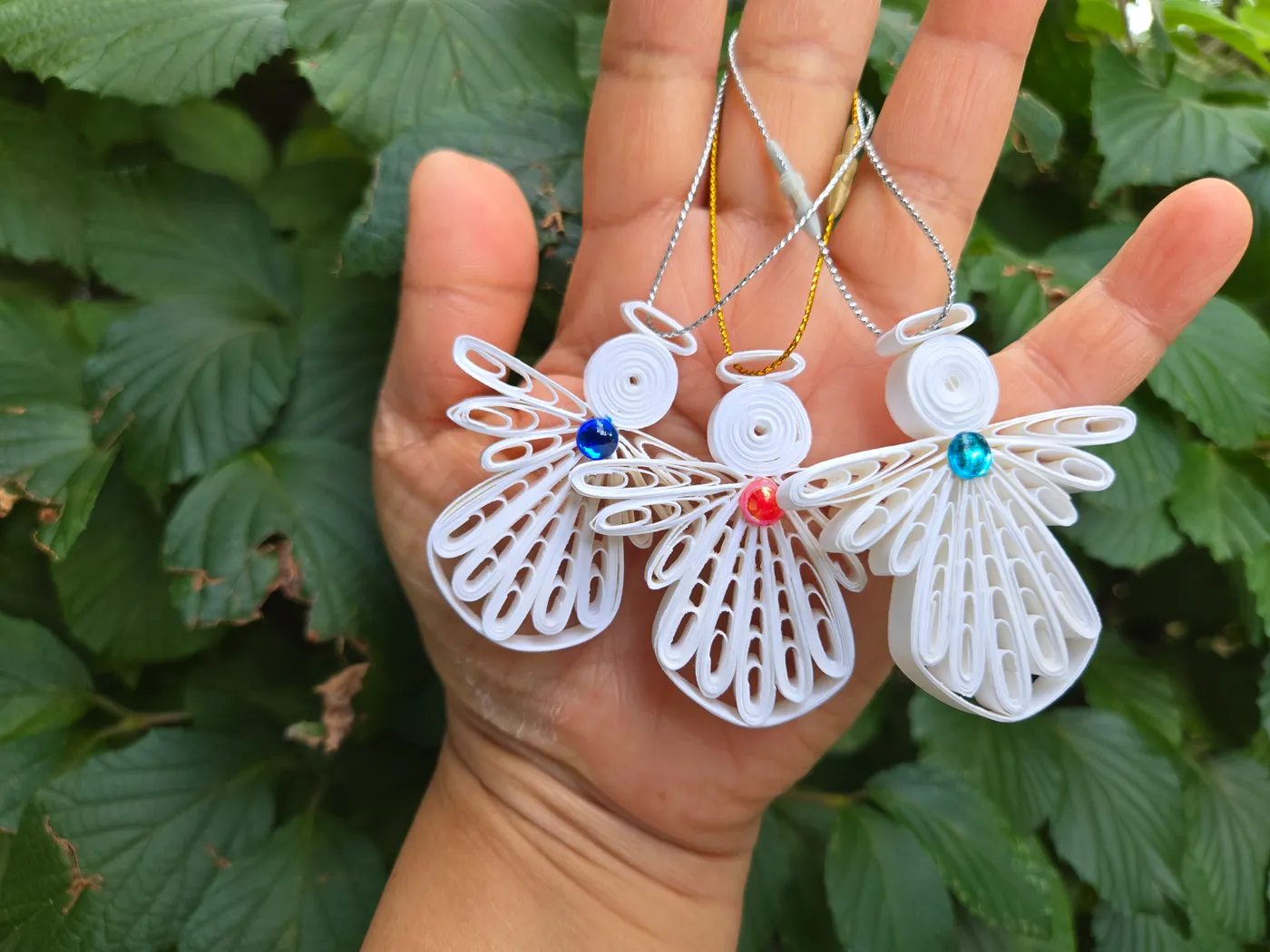 Colorful Paper Quilling Angel Ornament - Perfect for the Holiday Season |  Trupti's Craft