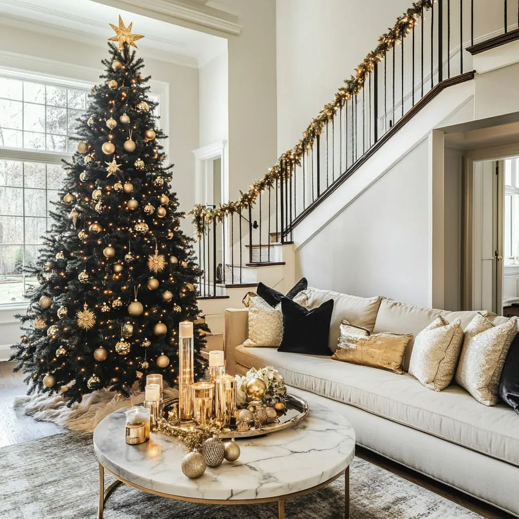 Contemporary Christmas Decor Tips for a Stylish Living Room
