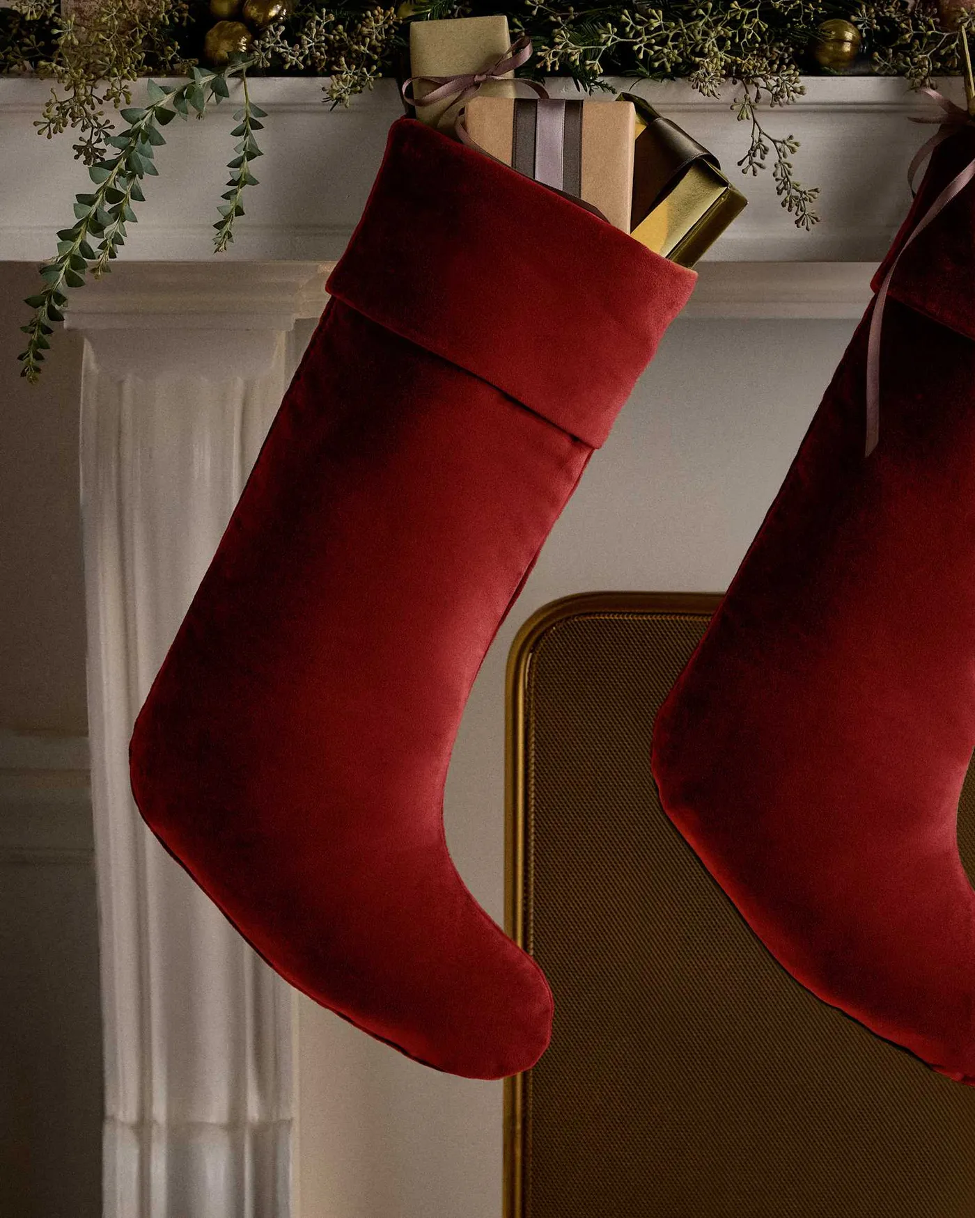 Cotton Velvet Stocking in Ivory by Quince