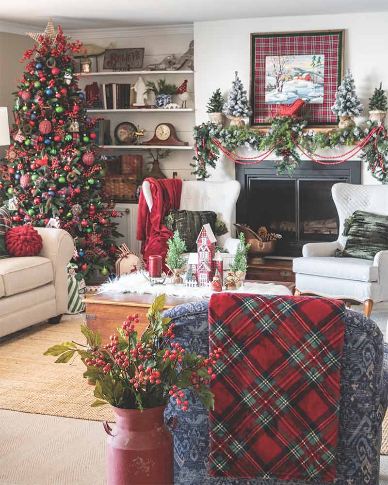 Cozy Christmas Tree Country Christmas Cottage For A Cozy Take On The Holidays, Check Out Our Country Cottage Christmas Special Issue Cottage Journal