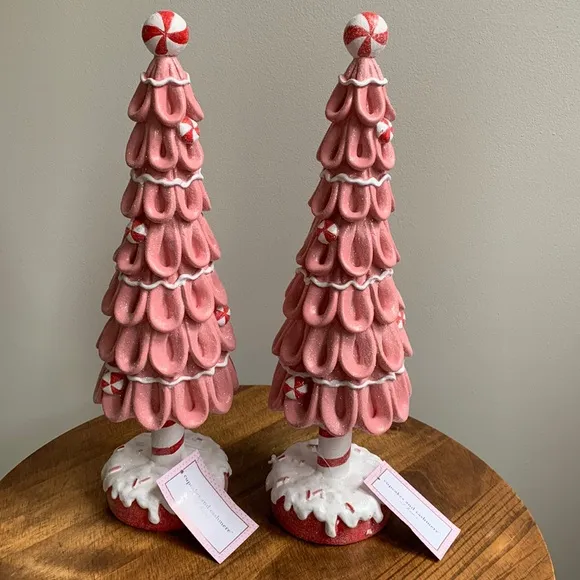 Cupcake & Cashmere Pink Peppermint, Trees (Listing is for both) - NEW HTF