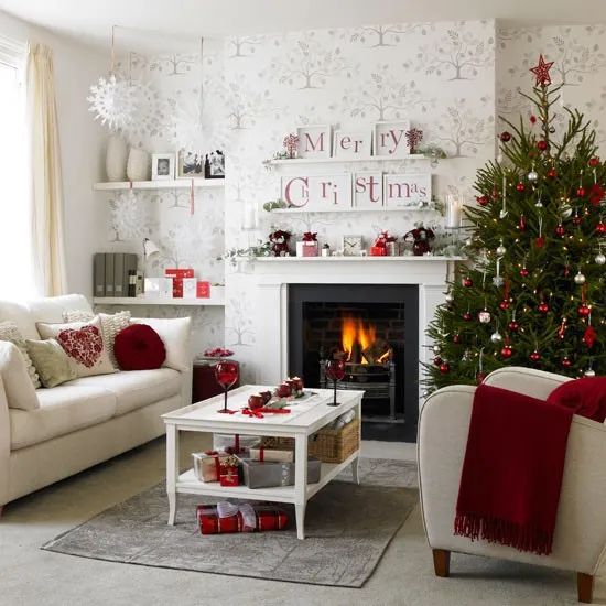 Decor Dreamscape Diaries: Christmas living room decorating ideas