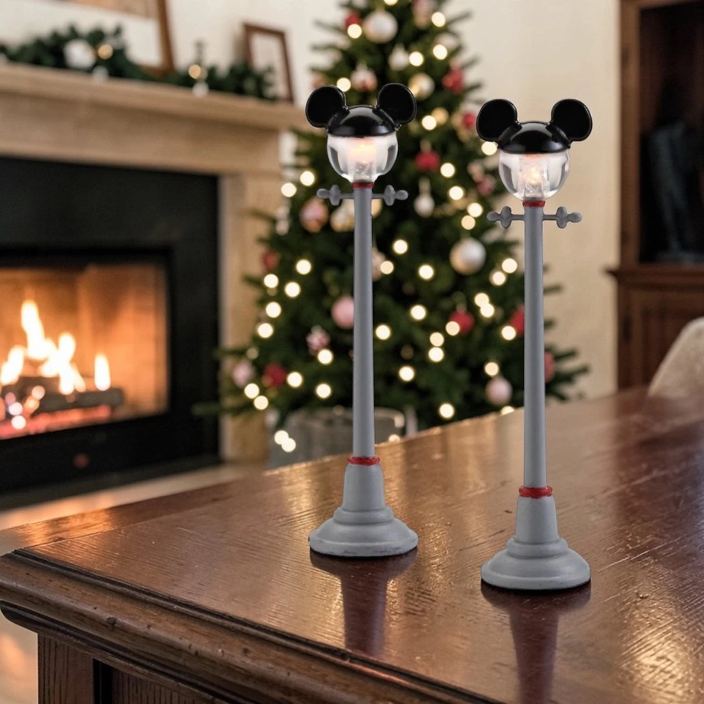 Department 56 - Disney Village - Mickey Mouse Street Lamps Set of 2