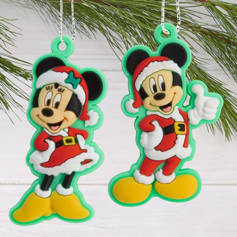 Disney Christmas Vintage Animated Christmas Decorations Mini Disney Mickey  Mouse And Friends Hallmark Tree Topper And Ornaments, Set Of Hallmark  Ornaments Hallmark