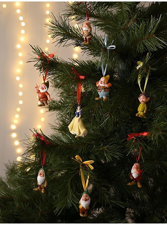 Disney Snow White & the 7 Dwarves Christmas Bauble Set | Christmas | George  at ASDA