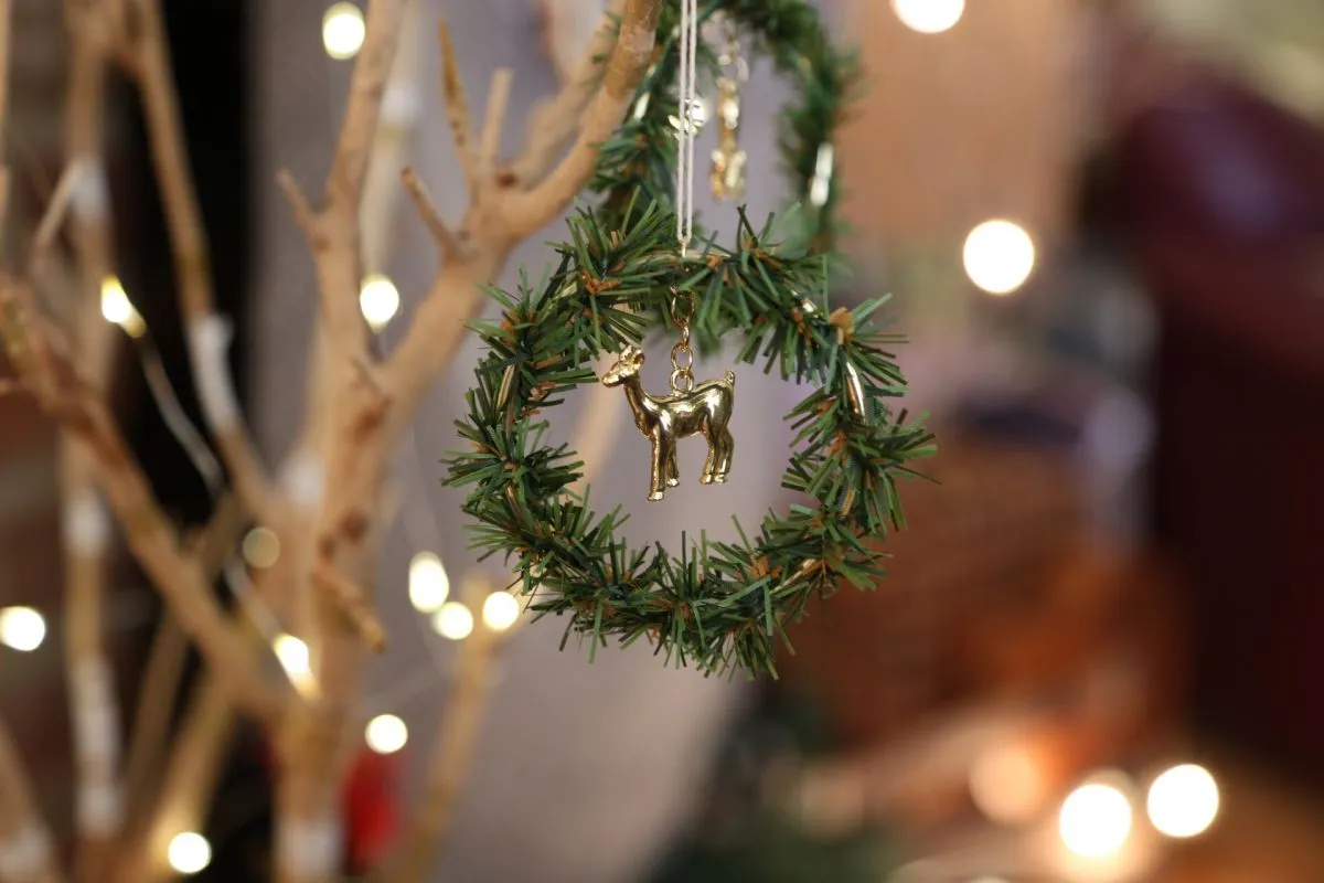 DIY Cheap Christmas Wreath Ornament
