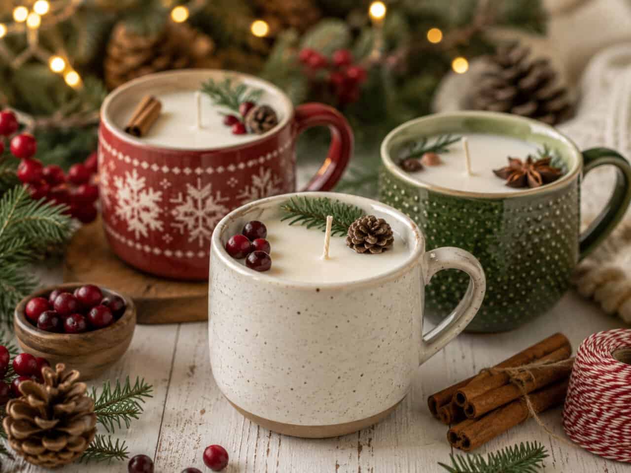DIY Christmas Mug Candles: A Cozy Little Holiday Ritual