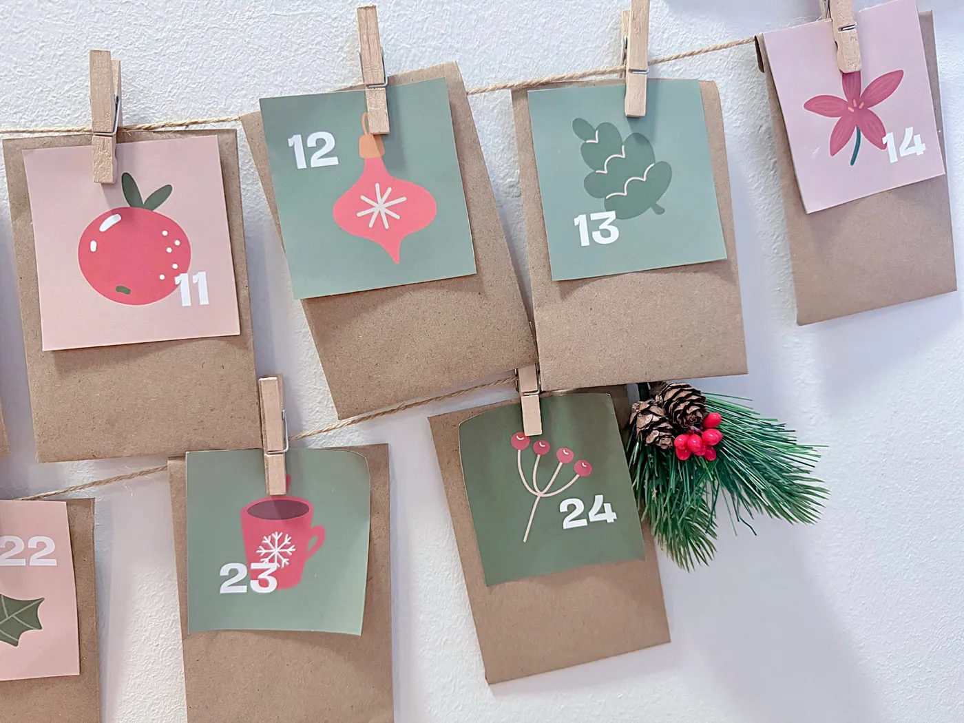 DIY minimalist advent calendar for kids & 24 non-materialistic filler ideas - infinitidy • storage & organisation