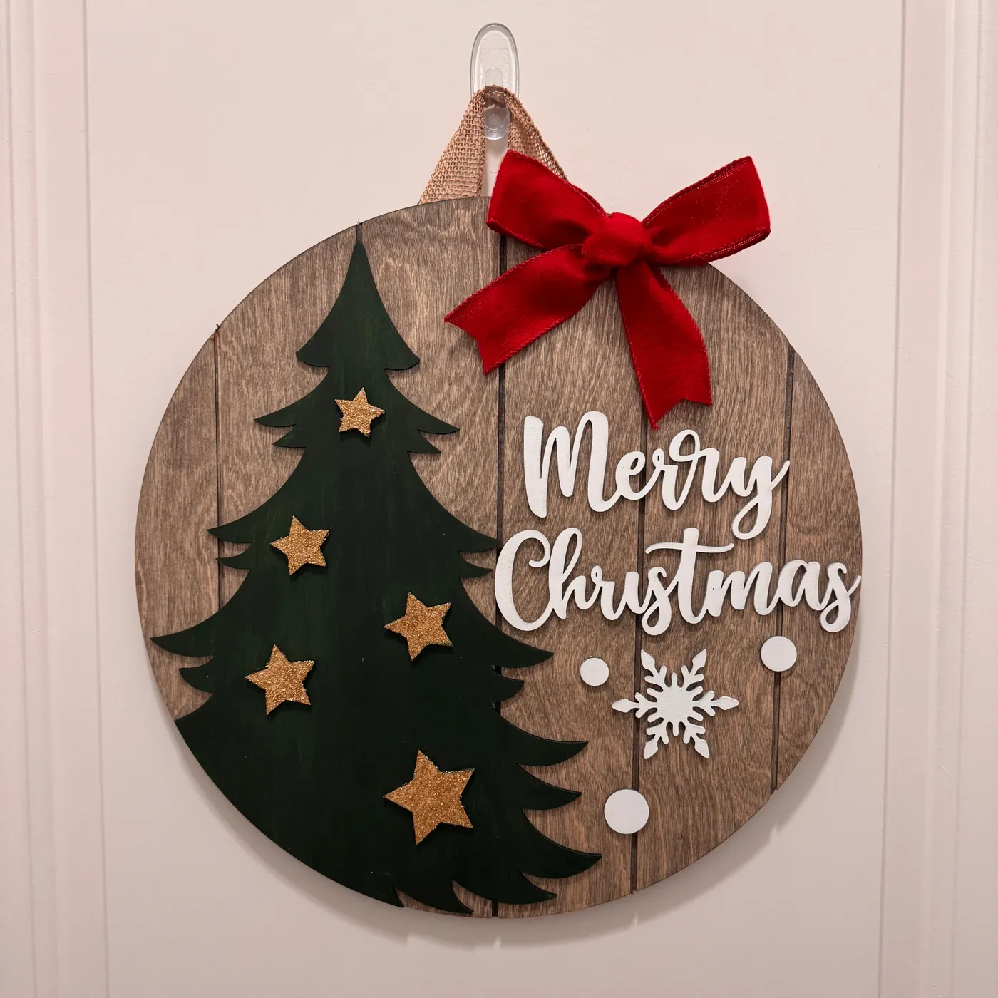 Door Hanger - Rustic Merry Christmas – Covered Bridge Workshop