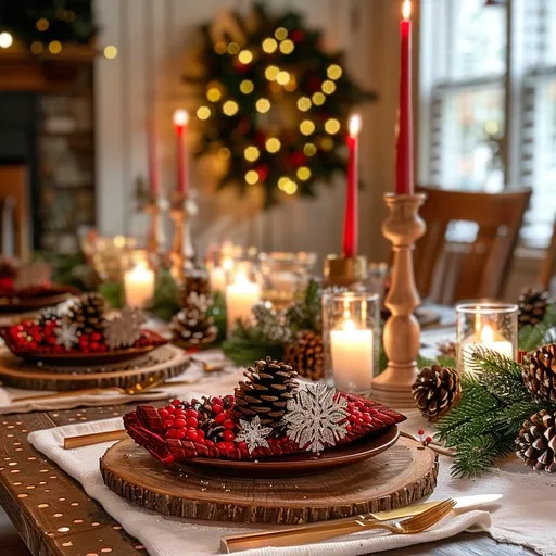 Download Festive Dinner Table Image - Holiday, Dinner, Candles | StockCake