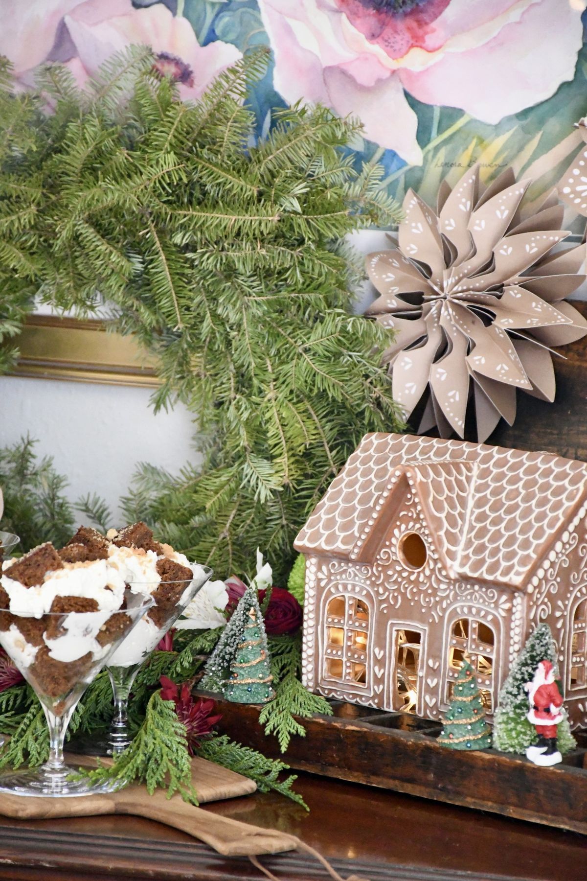 Easy gingerbread holiday sweets buffet