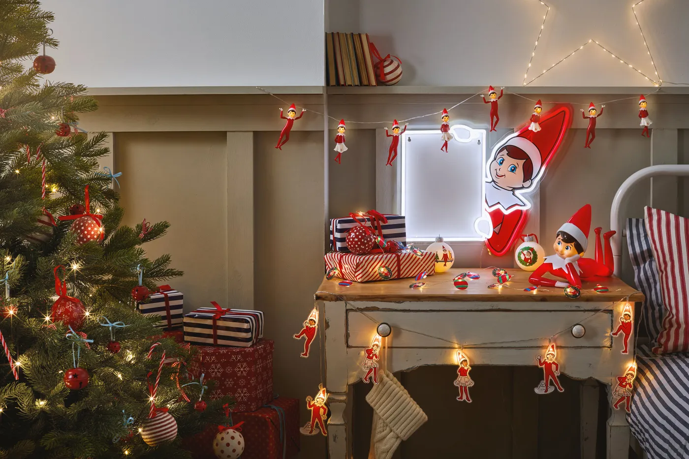 Elf On The Dealers Shelf Christmas Lights Introducing Trending Shelf®  Festive Lighting Collection