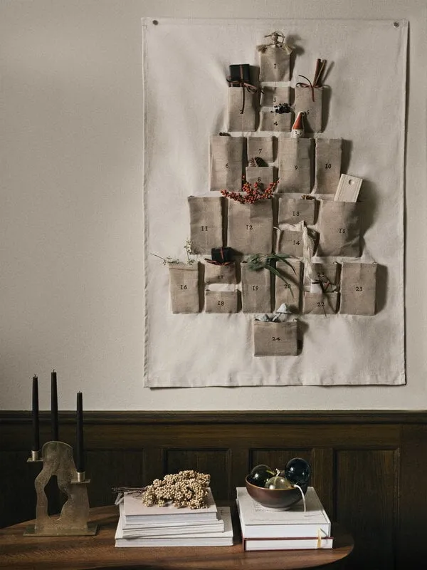 Ferm Living Pine Christmas calendar, maxi, natural | Finnish Design Shop