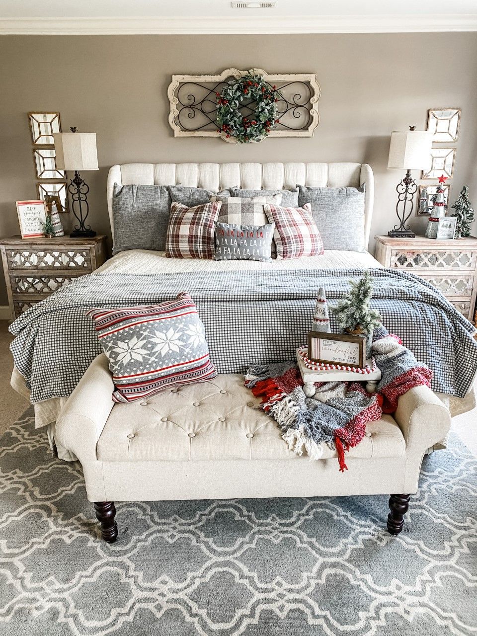 Festive Christmas bedroom decor ideas - Wilshire Collections