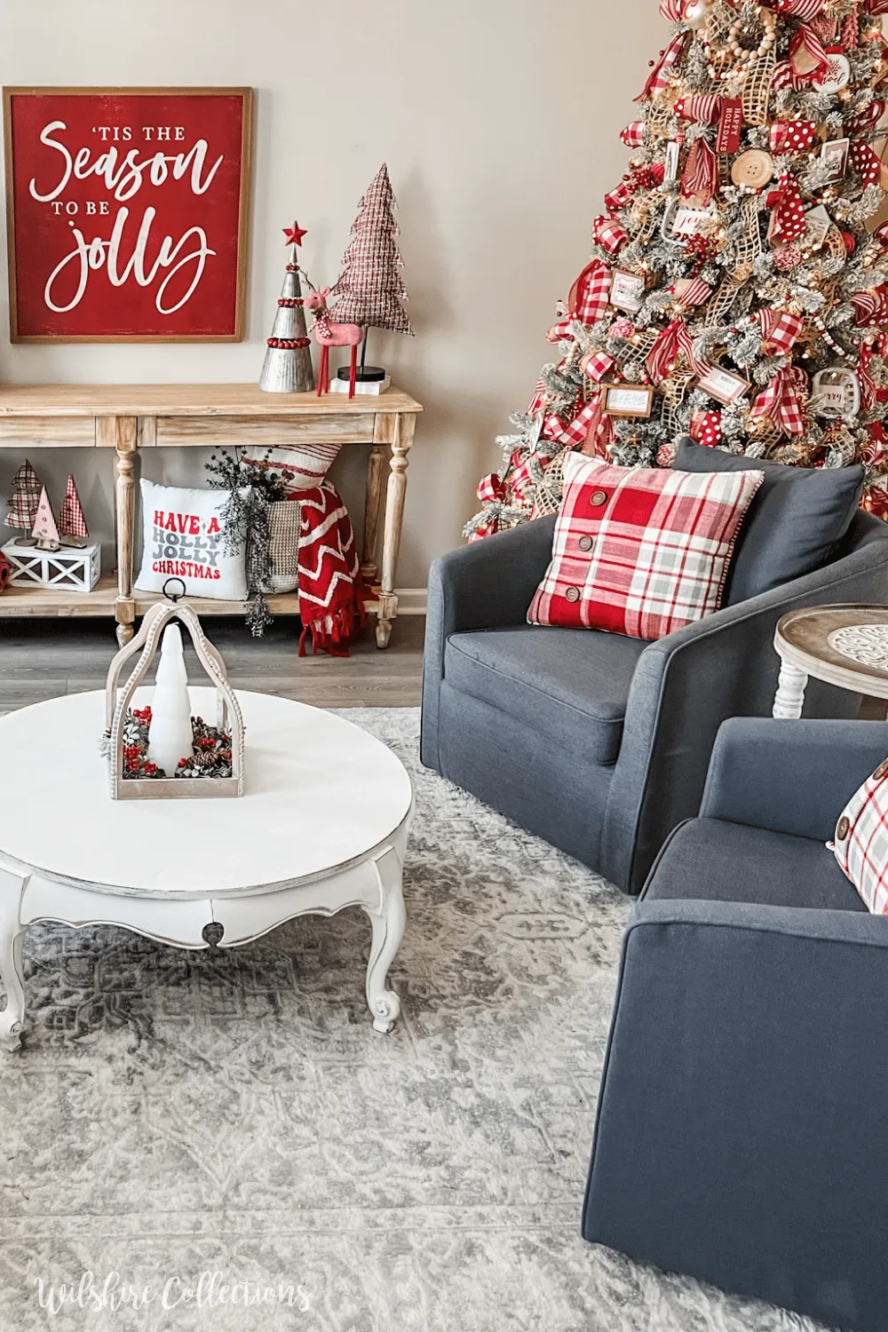 Festive Christmas ideas using red, white and gray! - Wilshire Collections