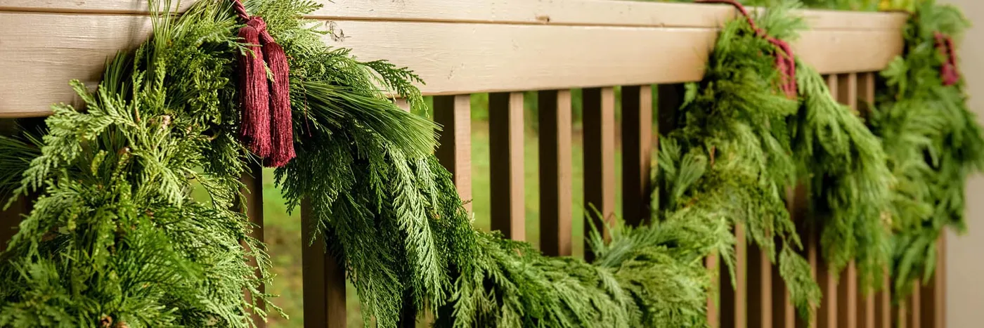 Fresh Christmas Garland | Real Cedar Holiday Garland | Lynch Creek Farm